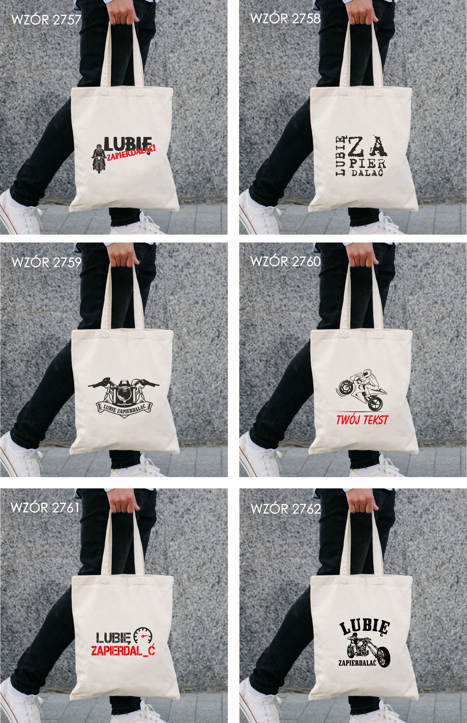 Eko Torba z nadrukiem PREZENT dla MOTOCYKLISTY