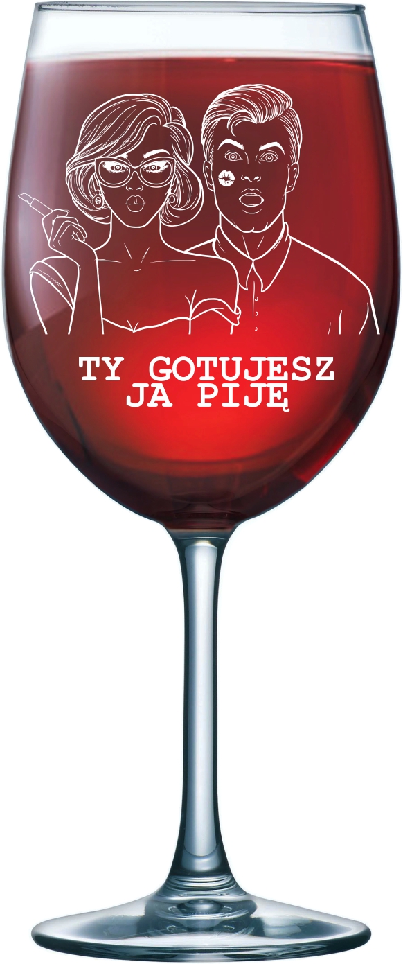 Szklanka kieliszek do wina z grawerem na PREZENT