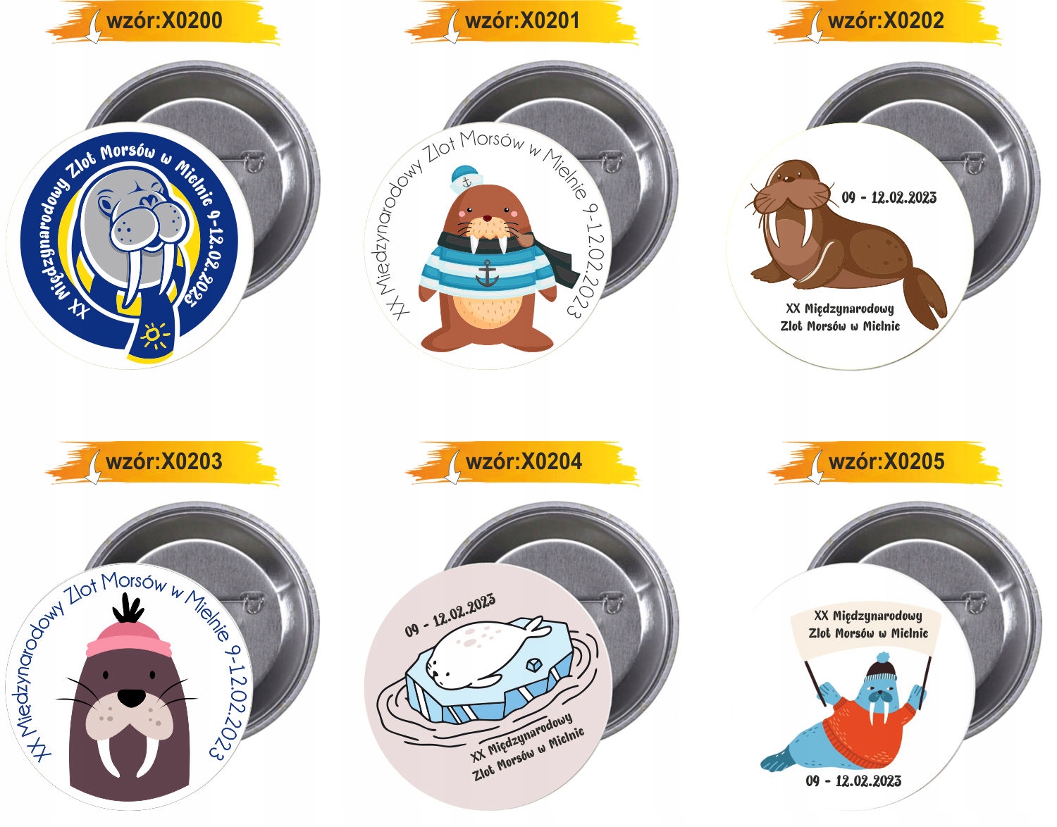 Przypinki buttony XX ZLOT MORSÓW SUPER JAKOŚĆ HIT
