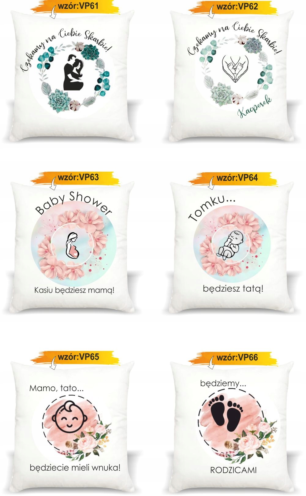 foto PODUSZKA PREZENT dla przyszłych dziadków