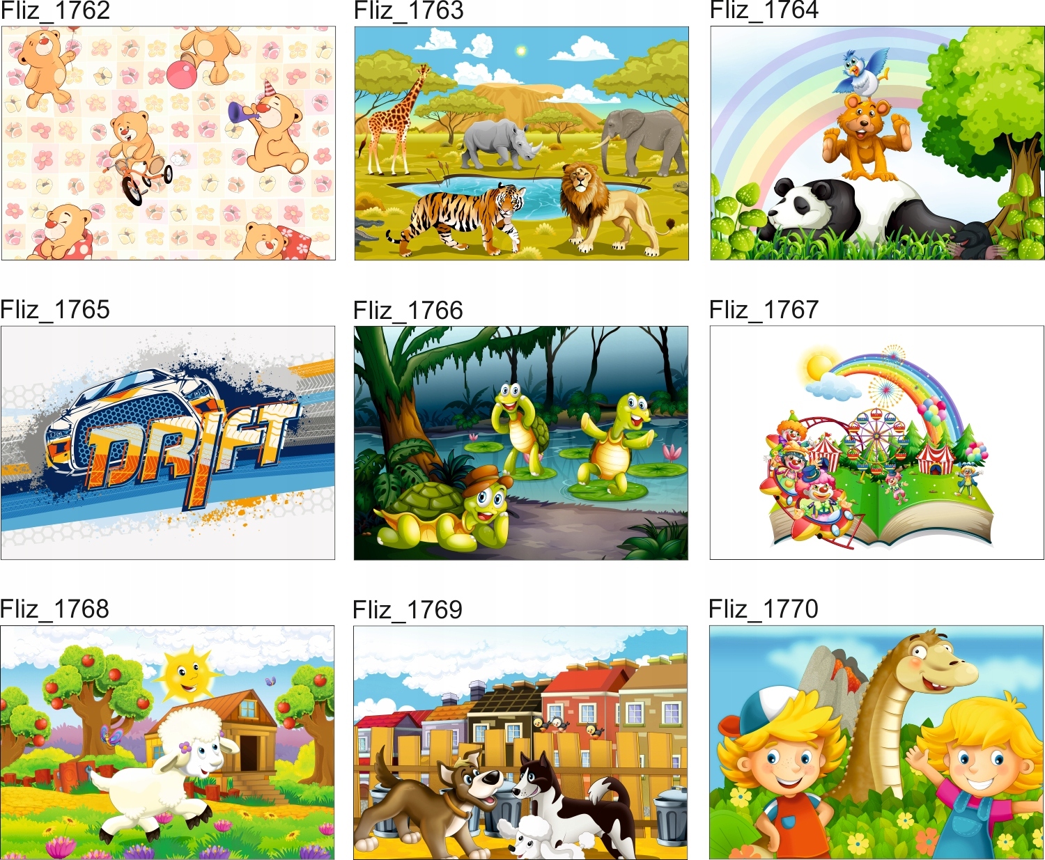 FOTOTAPETA dziecięca DLA DZIECI DO POKOJU 200x130