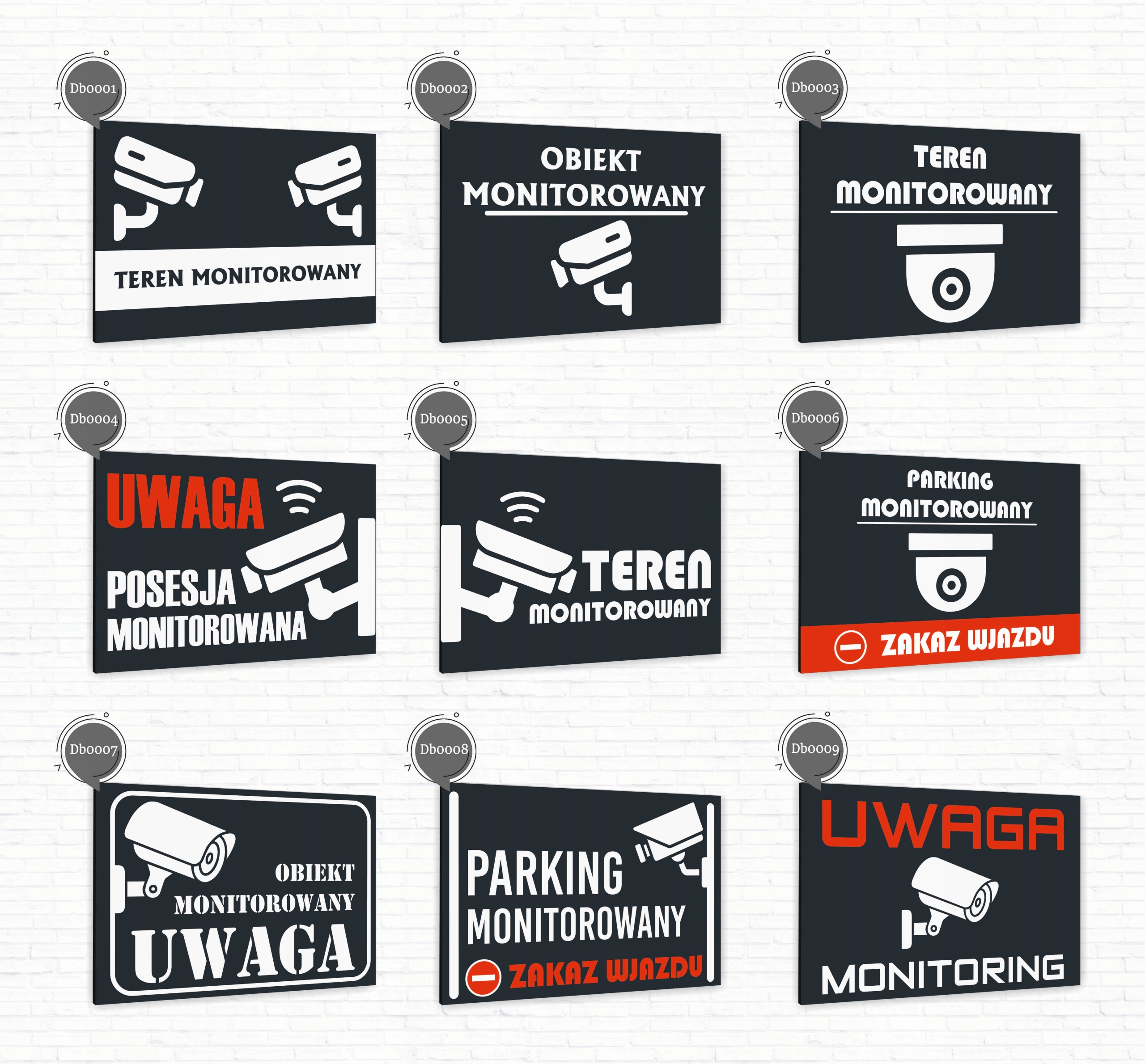 Tabliczka znak informacyjny 30x20 Antracyt PARKING Nierdzewna NADRUK UV