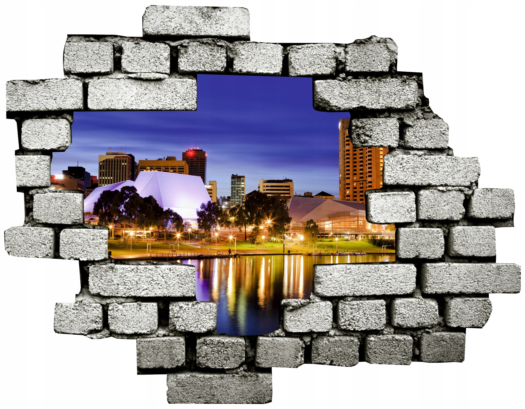 Naklejka samoprzylepna efekt 3D LONDYN Big Ben HIT