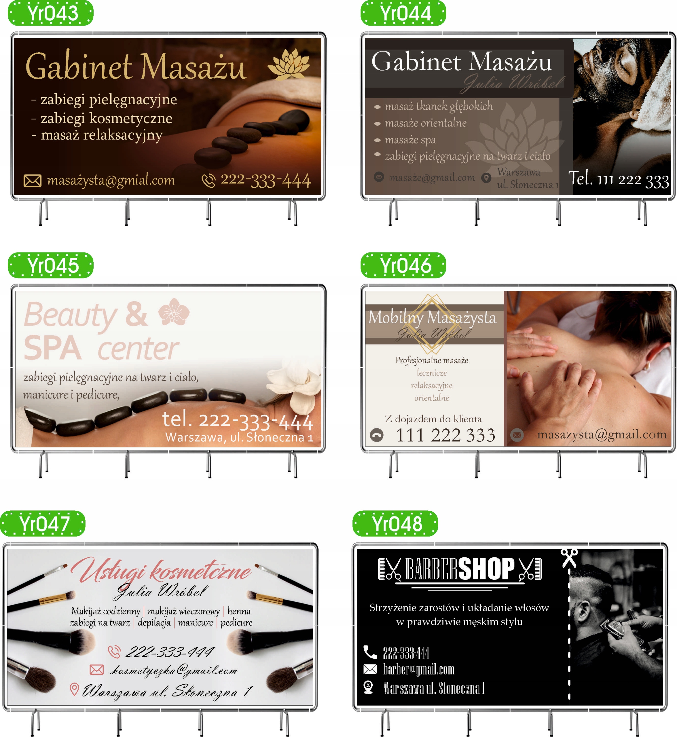 BANER REKLAMOWY 130x80cm duży wybór PROJEKT GRATIS STYLIZACJA PAZNOKCI