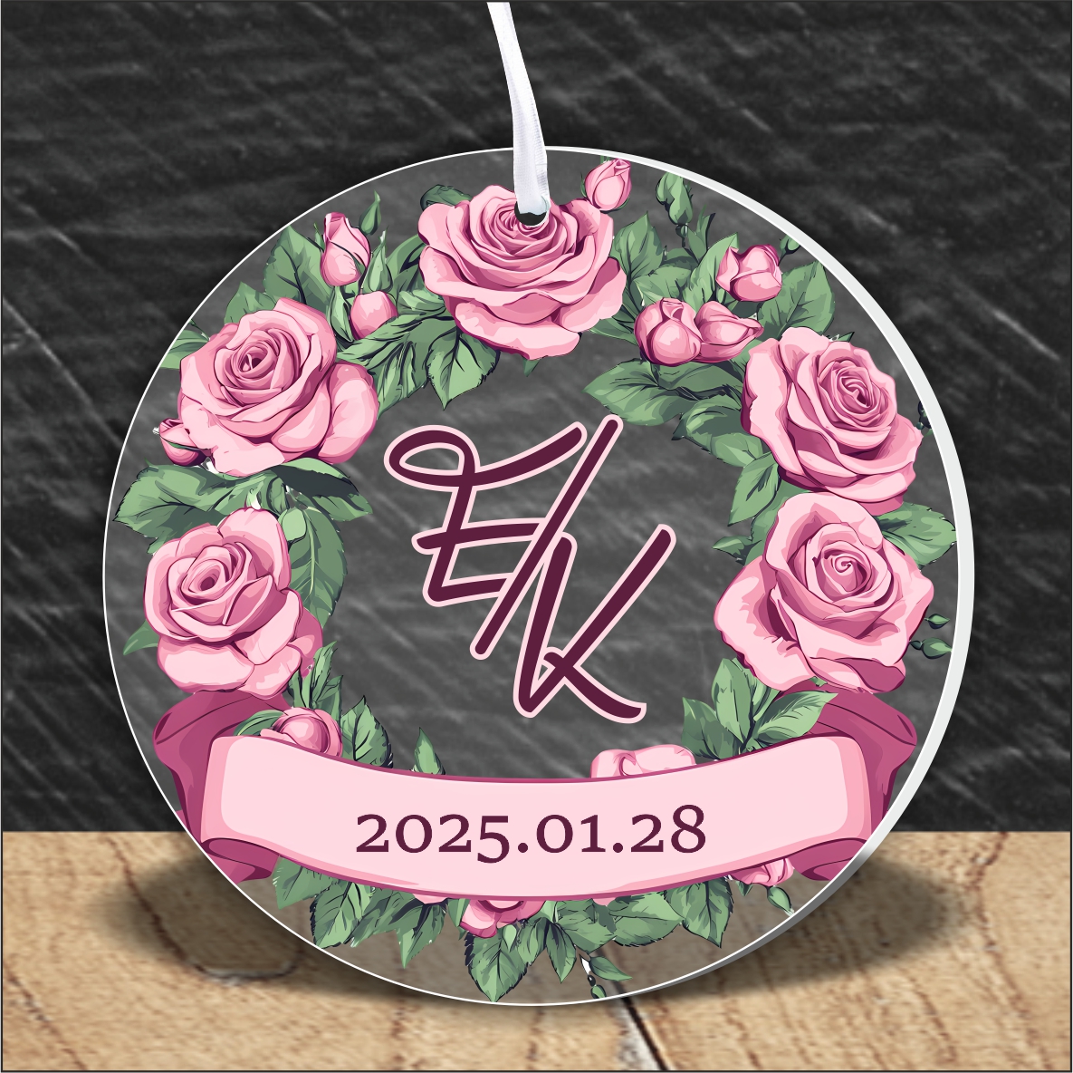 MEDAL z PLEXI nadrukiem UV PODZIĘKOWANIE DLA GOŚCI NA WESELE TWÓJ NAPIS