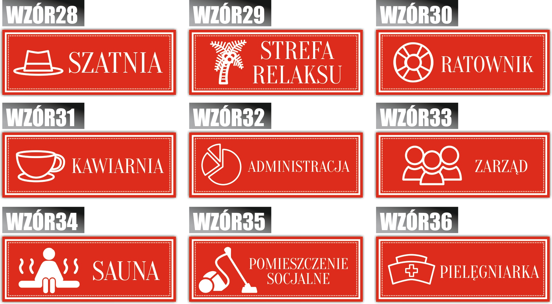 Tabliczka Grawerowana na drzwi TOALETY