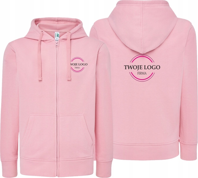 Damska bluza z kapturem z WŁASNYM HAFTEM TWOJE LOGO firmowa reklamowa 10szt