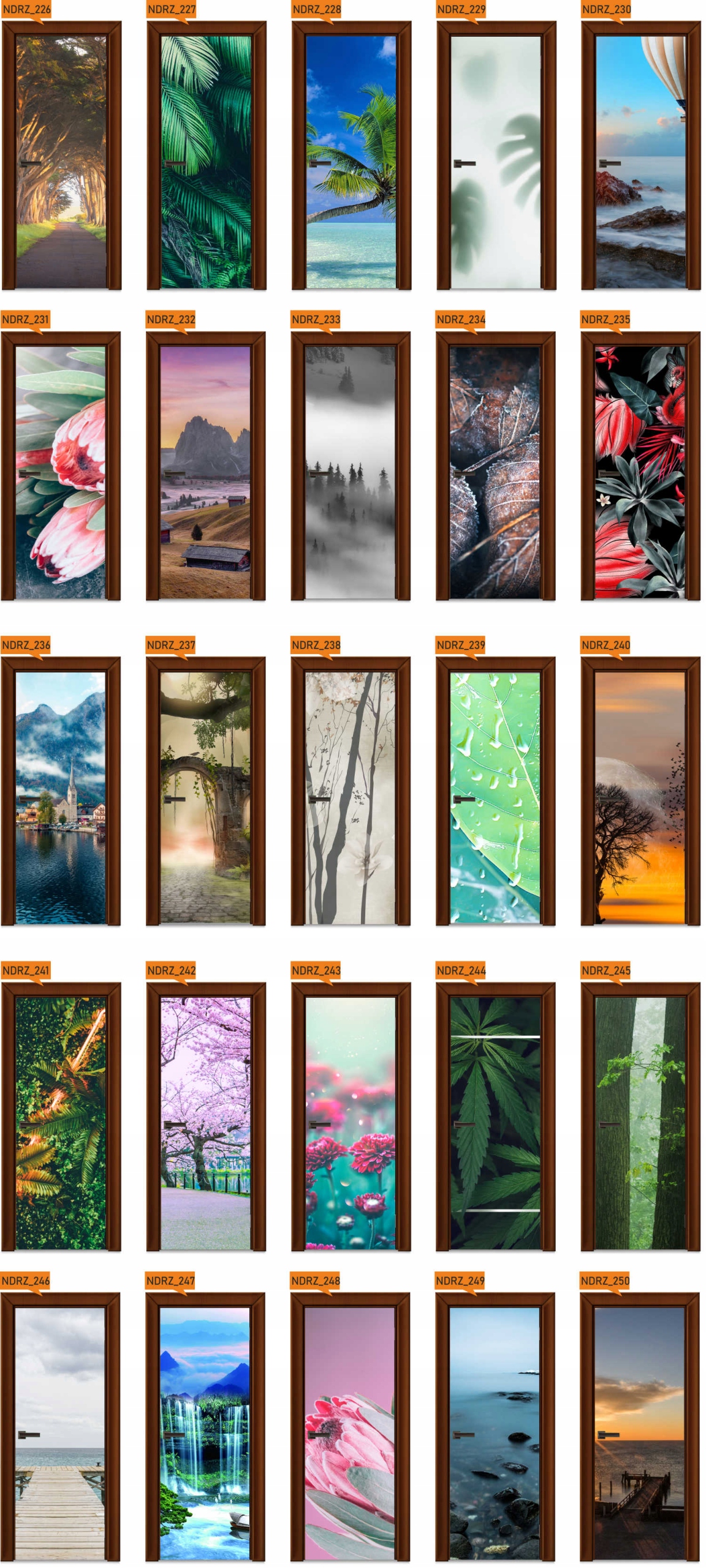 Naklejka samoprzylepna Okleina na Drzwi Szafę 3D