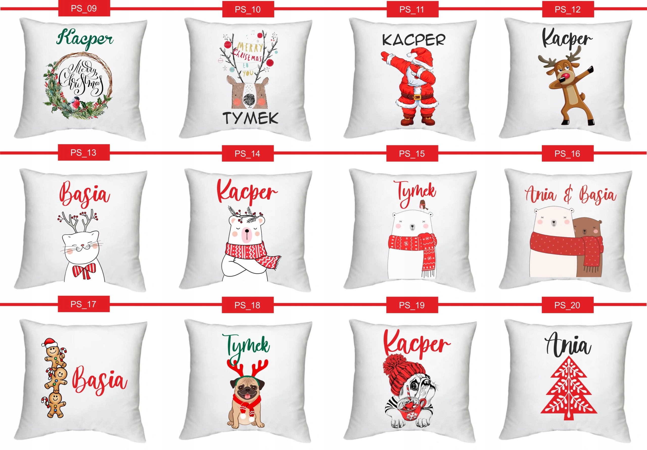 Foto PODUSZKA PREZENT na święta choinkę mikołajki