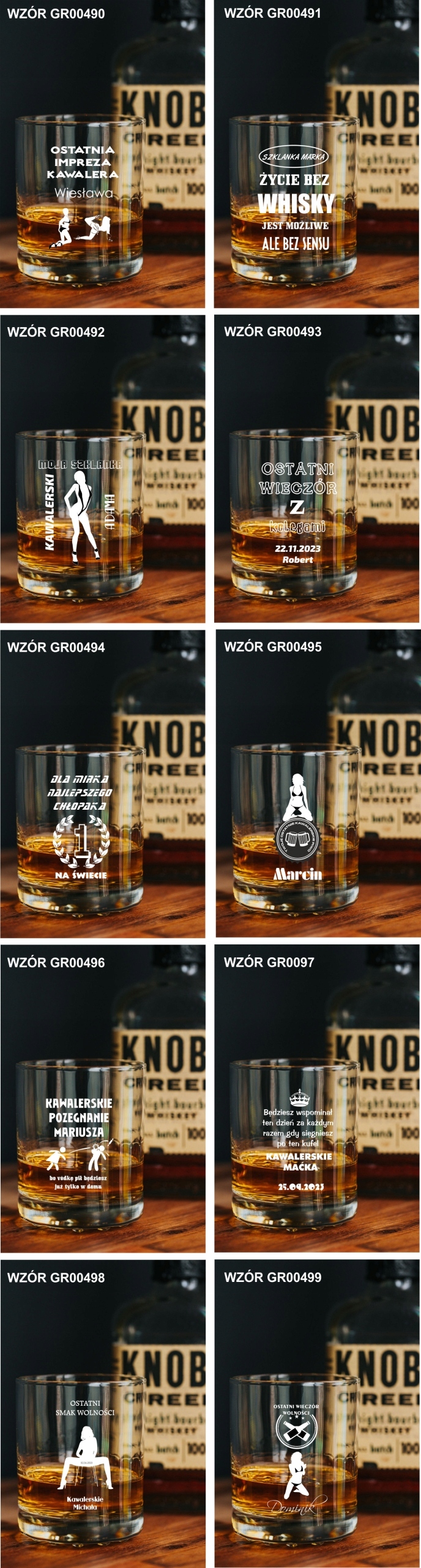 Szklanka do WHISKY z grawerem prezent na święta