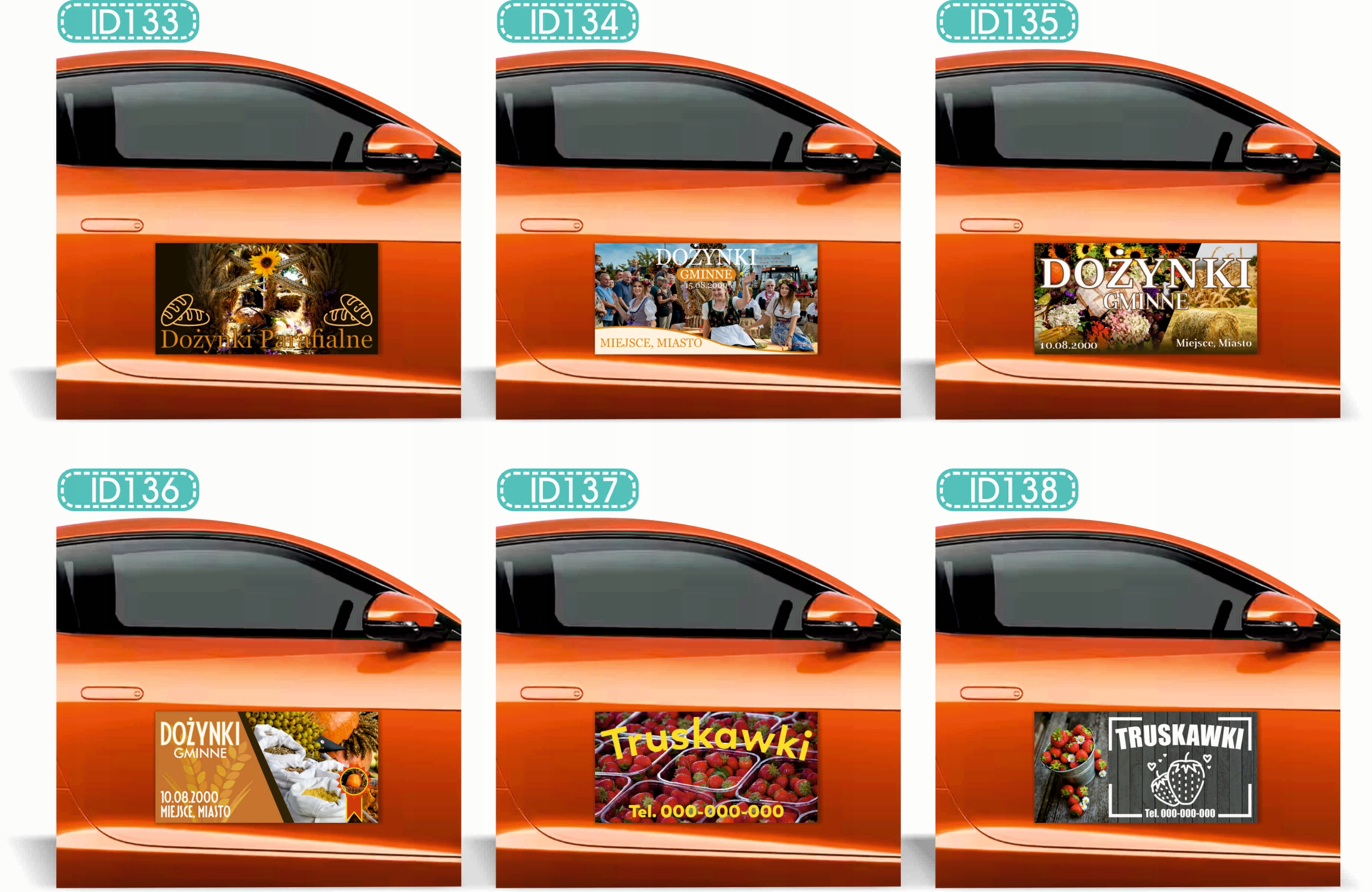 Magnes na samochód reklama magnetyczna 60x30 cm pomoc drogowa LAWETA