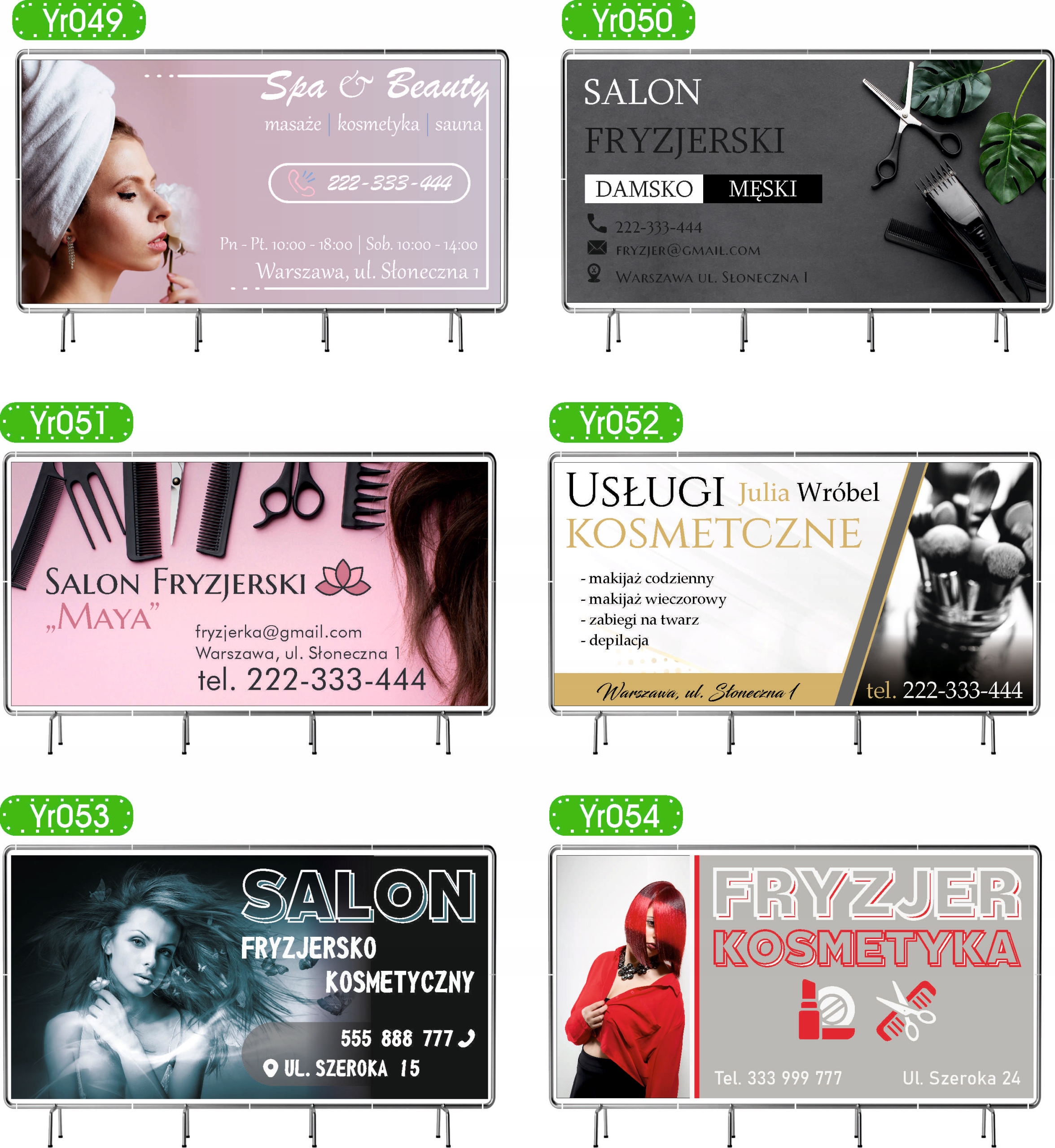 BANER REKLAMOWY 130x80cm duży wybór PROJEKT GRATIS STYLIZACJA PAZNOKCI