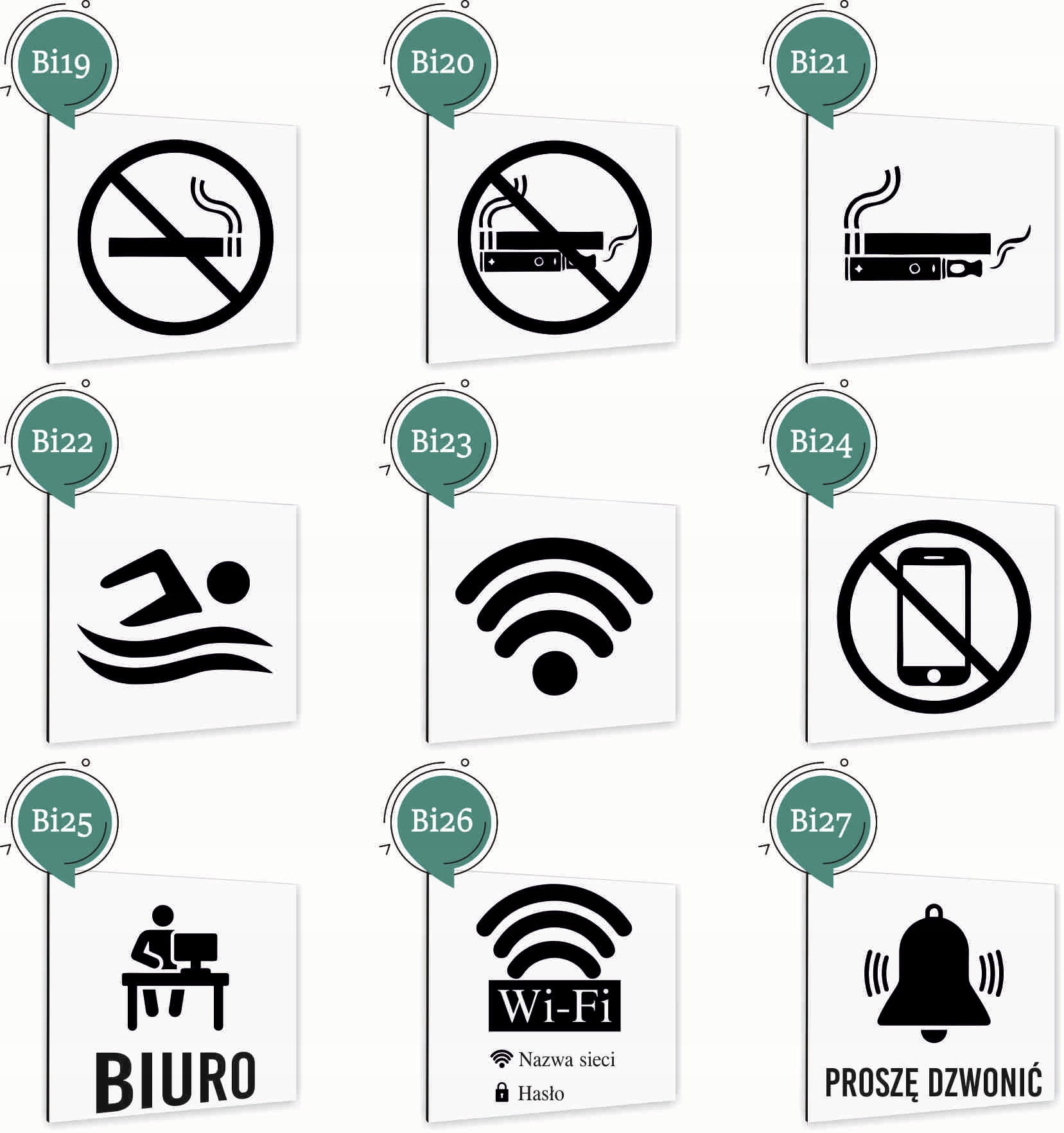 Tabliczka DIBOND PALARNIA BIAŁA Tablica nierdzewna PIKTOGRAM