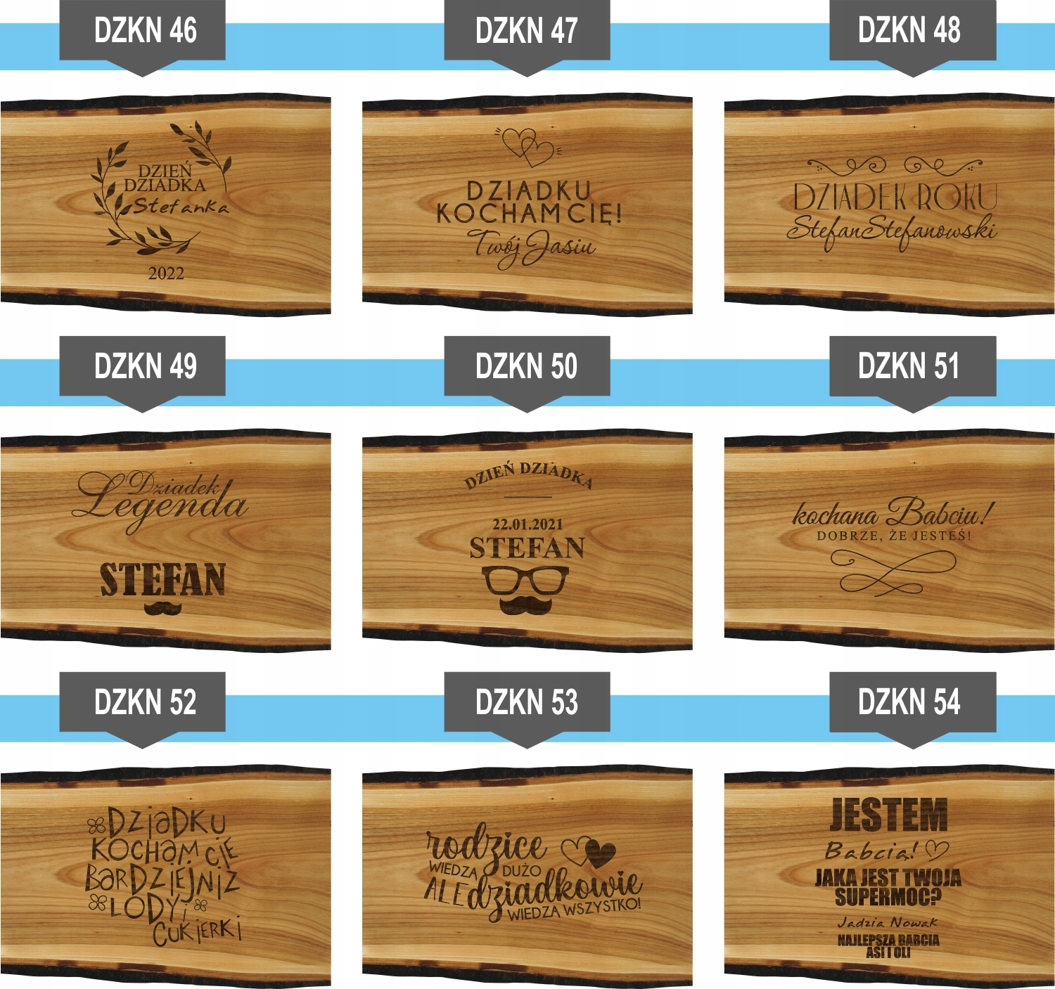 Deska grawer dla DZIADKA DZIADZI z imieniem GIFT