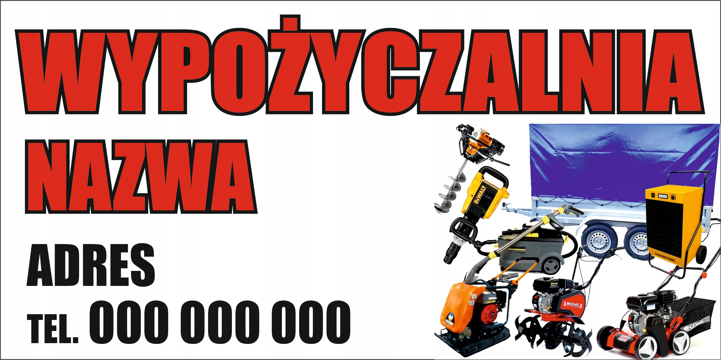 BANER REKLAMOWY projekt 130x80 cm BIURO RACHUNKOWE