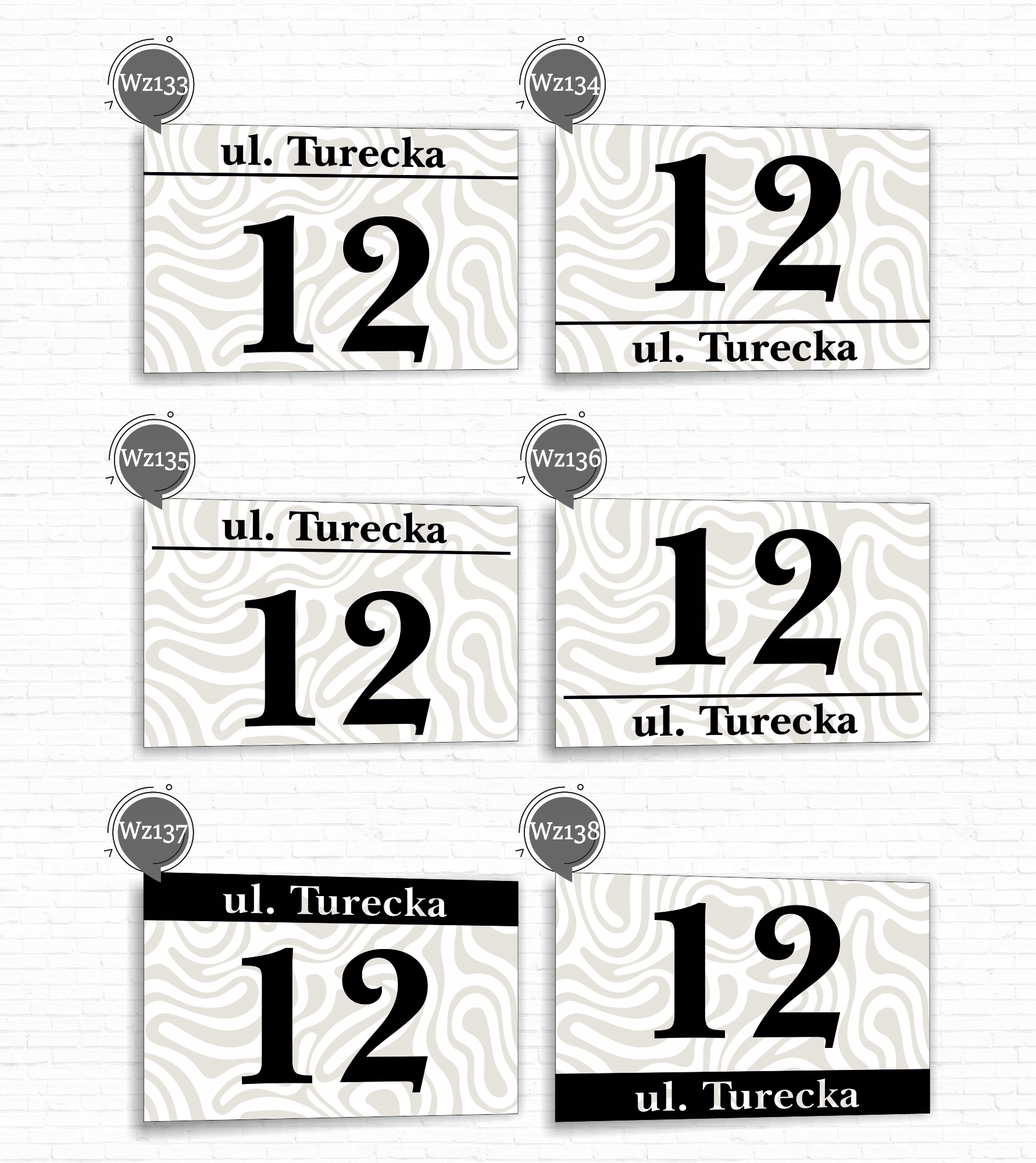 Tabliczka Tablica ADRESOWA ALUMINIOWA Numer domu cyfry ulica 30x20