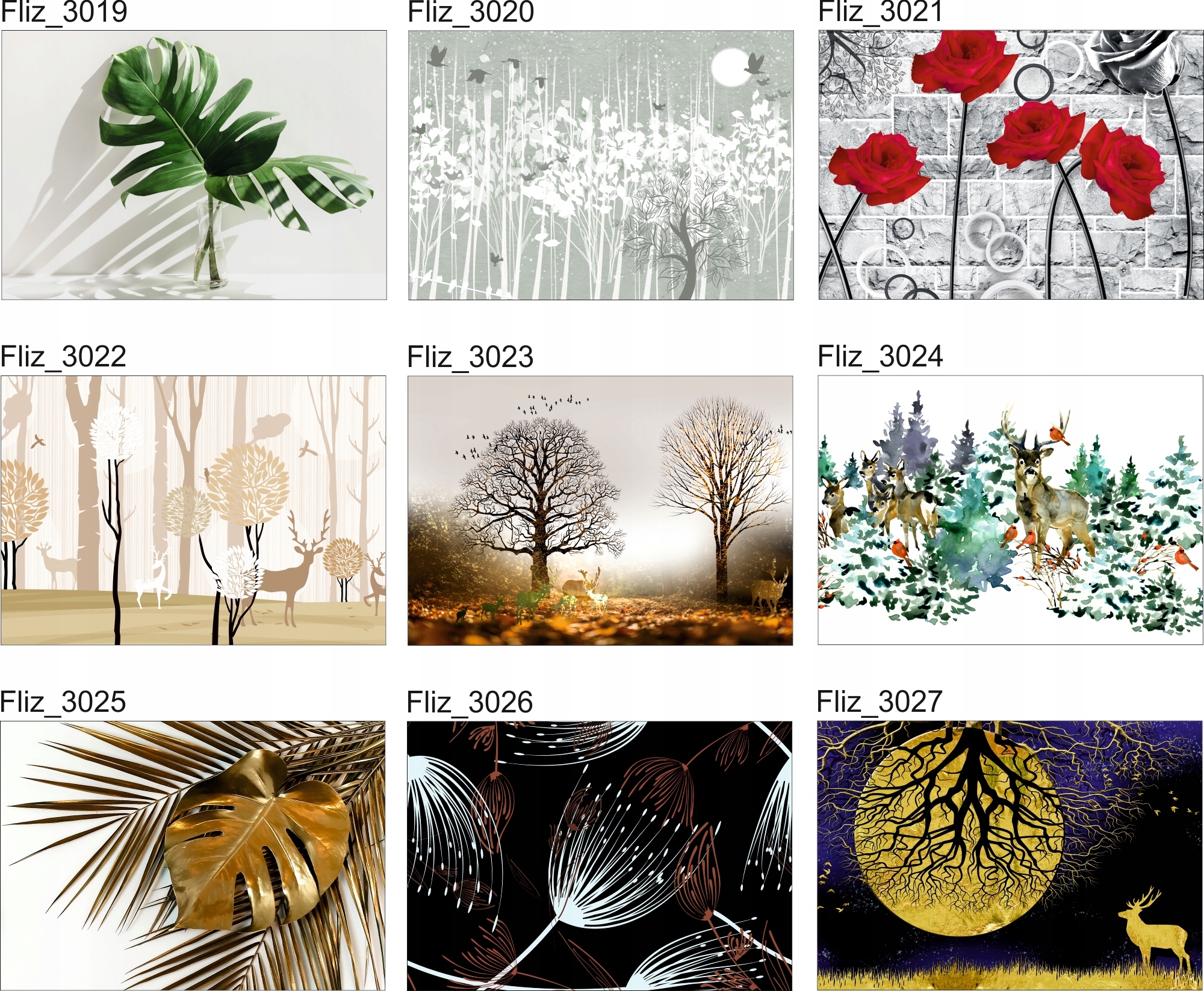 FOTOTAPETY ROŚLINY Kwiaty natura do Salonu Pokoju