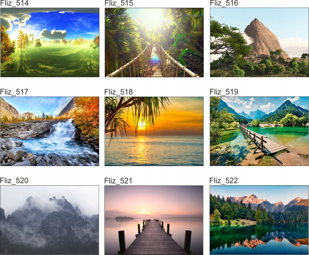 FOTOTAPETA FLIZ widok most zachód słońca 400x280