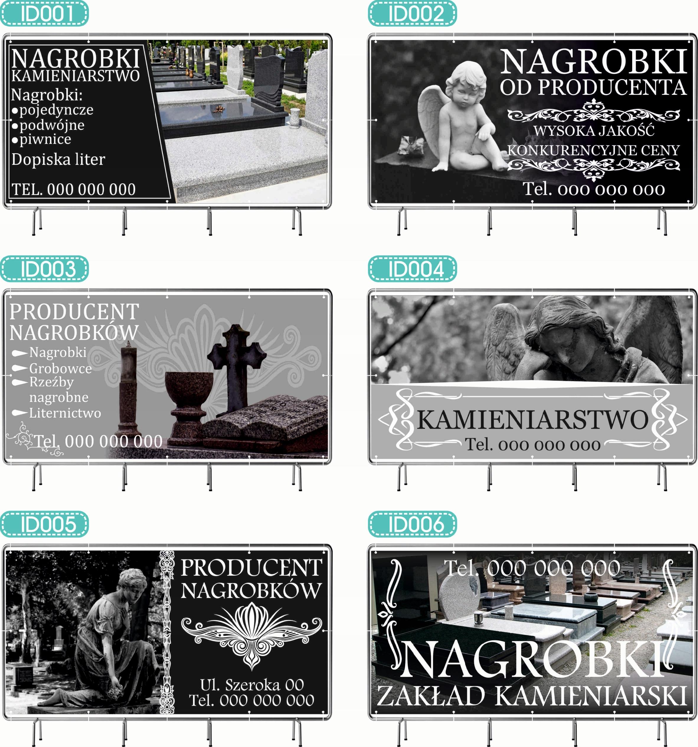 BANER REKLAMOWY 300x150cm projekt w cenie różne wzory ZIELONY ŁAD GŁÓD