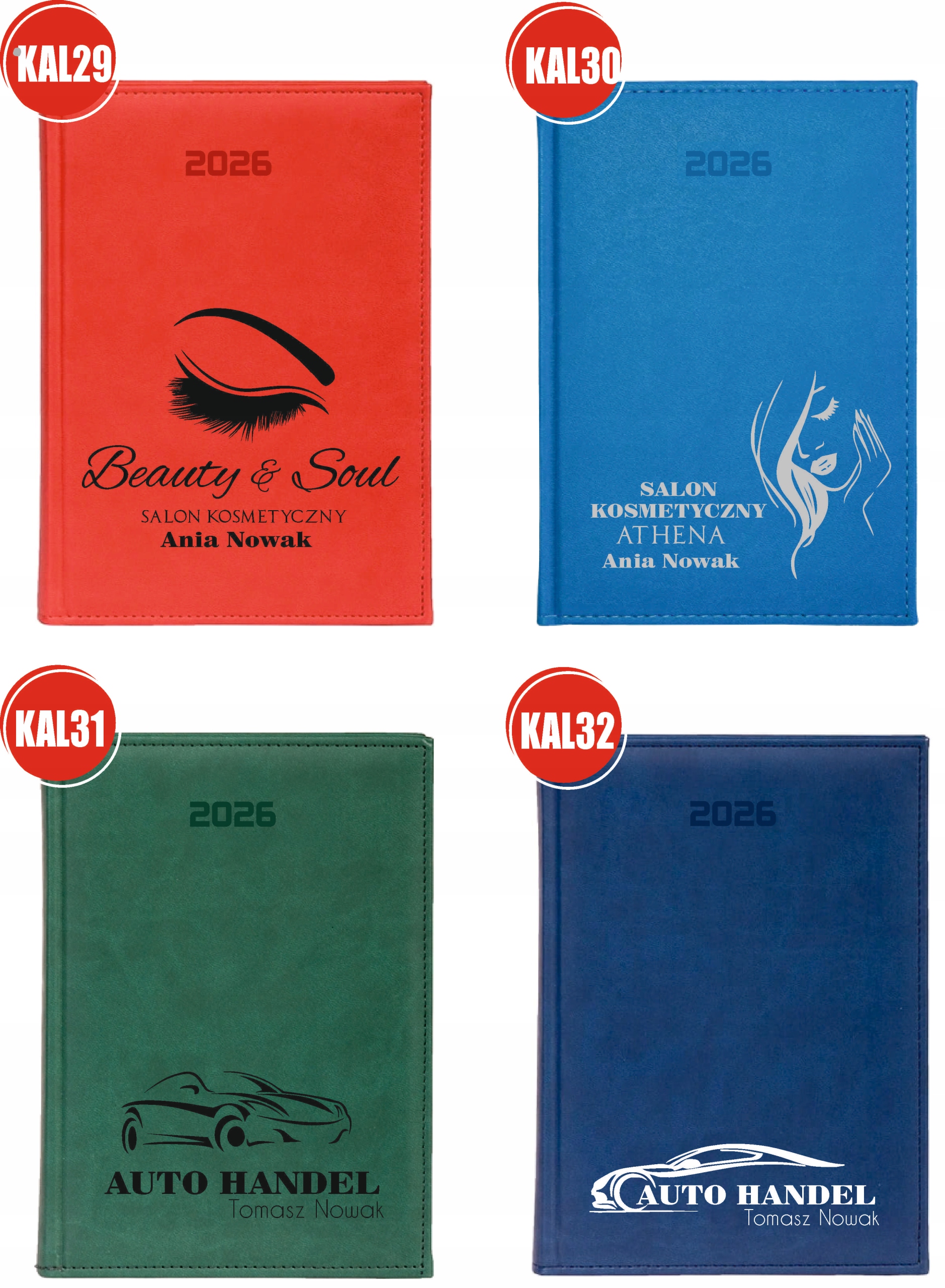 KALENDARZ A5 2026 DZIENNY terminarz z nadrukiem FIRMOWY SERWIS NAPRAWA