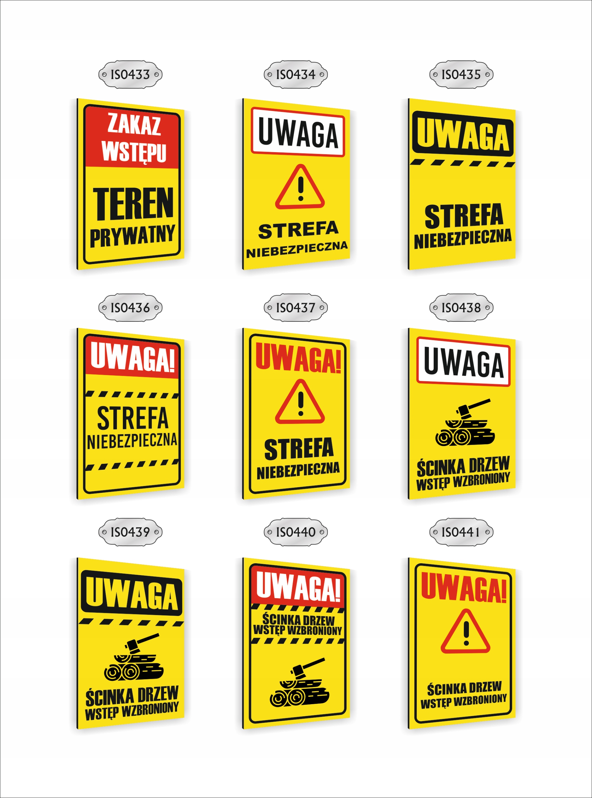 Tabliczka znak informacyjny nadruk DIBOND 40x30 UWAGA MAKSYMALNE OBCIĄŻENIE