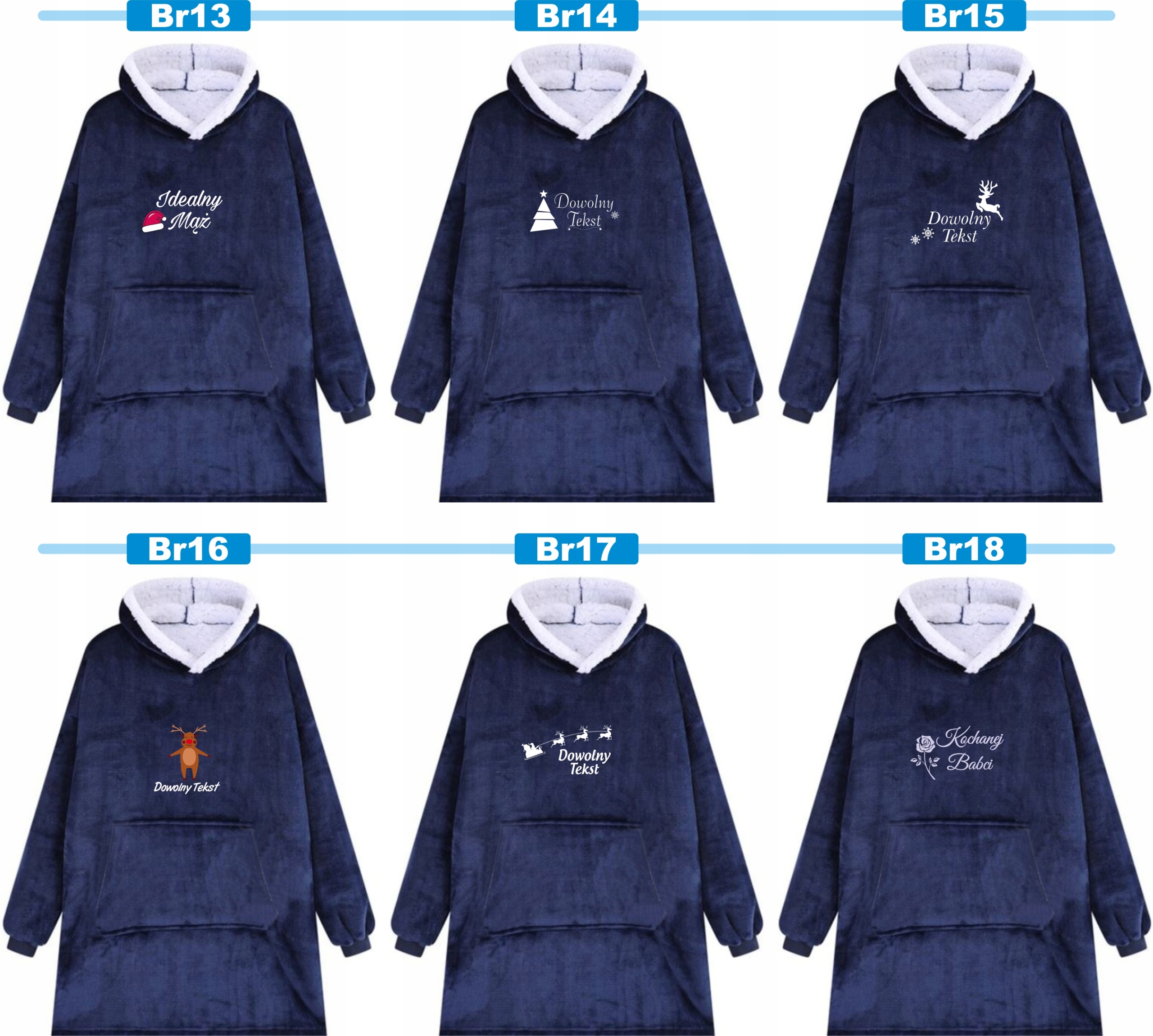 KOCOBLUZA BLUZA KOC OVERSIZE Z HAFTEM PREZENT personalizowany dla żony