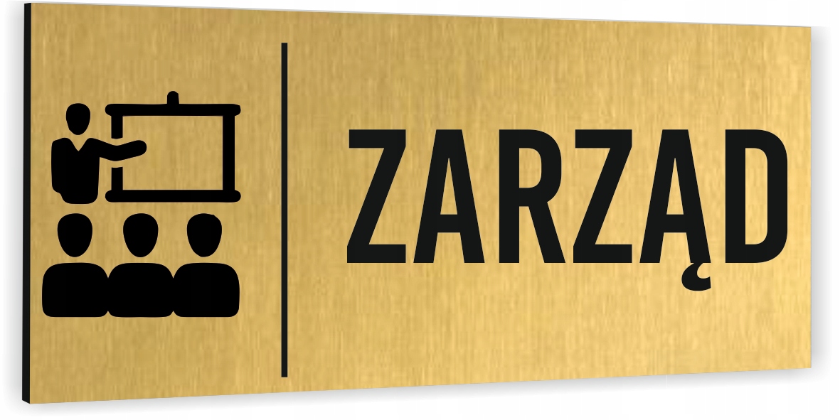 Tabliczka na drzwi dibond ZARZĄD Piktogram Tablica informacyjna Aluminium