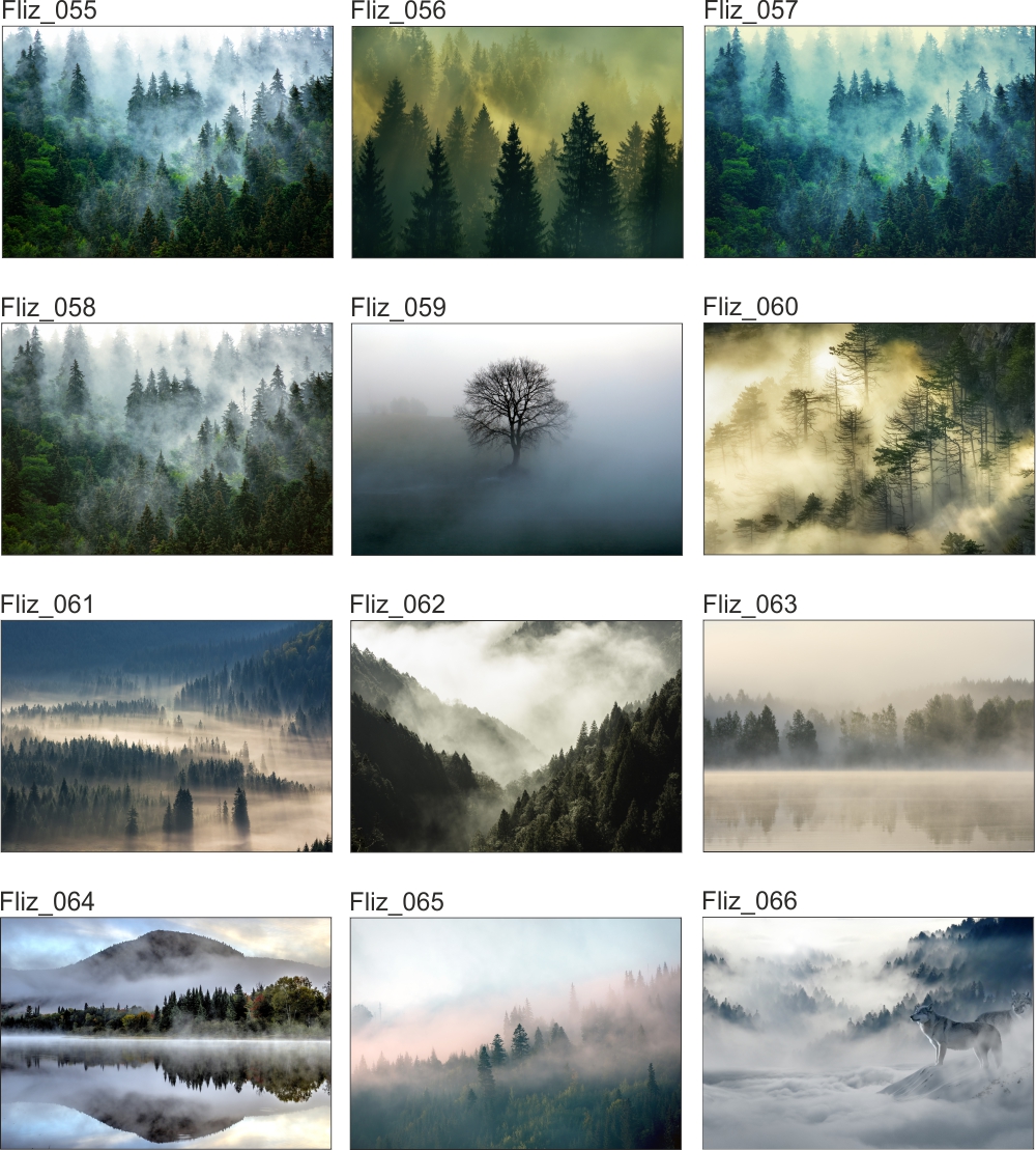 FOTOTAPETA FLIZ widok niebo góry we mgle 350x245