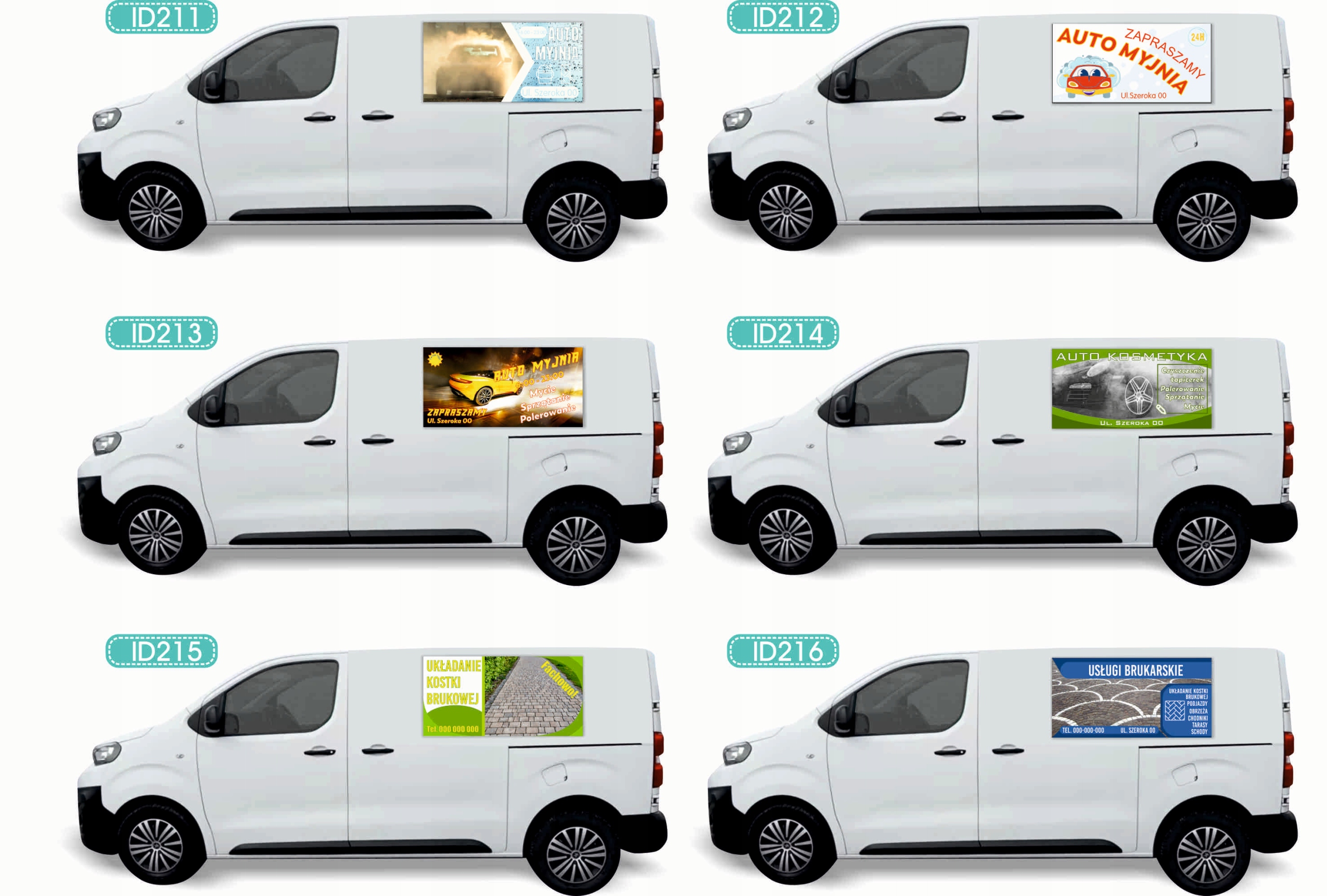 Reklama Naklejka na samochód wiele różnych wzorów SPRZEDAŻ WARZYW