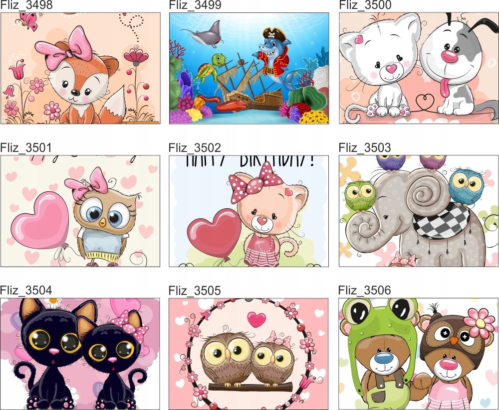 FOTOTAPETA dla dziecka DŻUNGLA ZWIERZĄTKA zoo