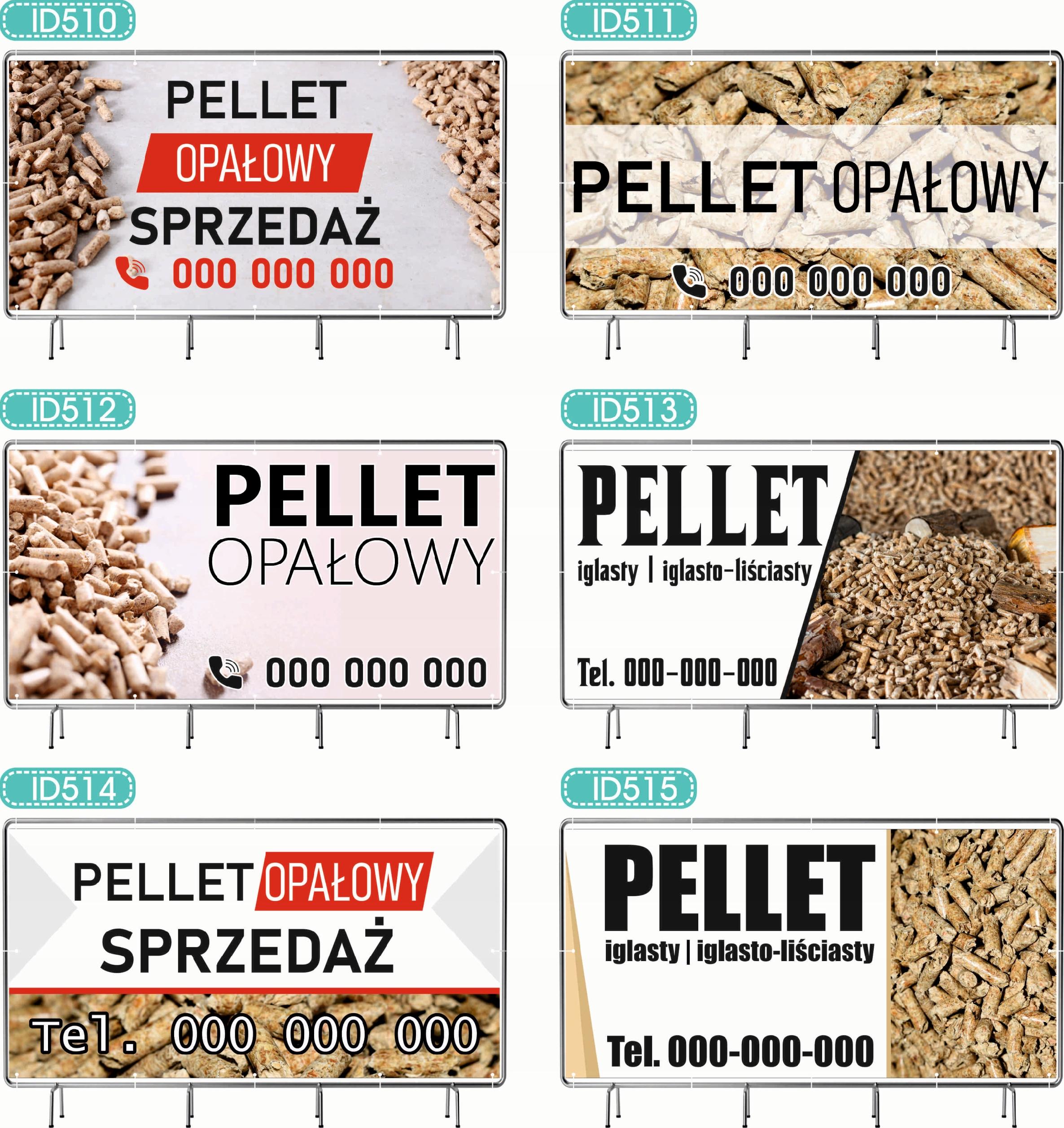 BANER REKLAMOWY 130x80cm oczkowany projekt w cenie DREWNO KOMINKOWE