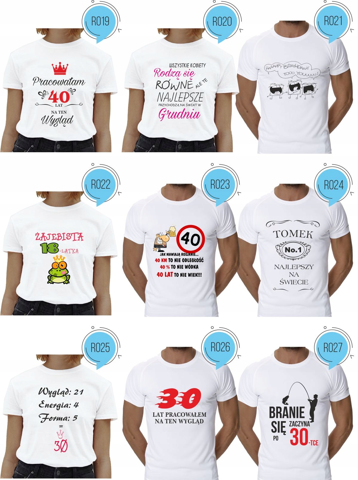 Koszulka urodzinowa JESTEM LEPSZA Z WINEM