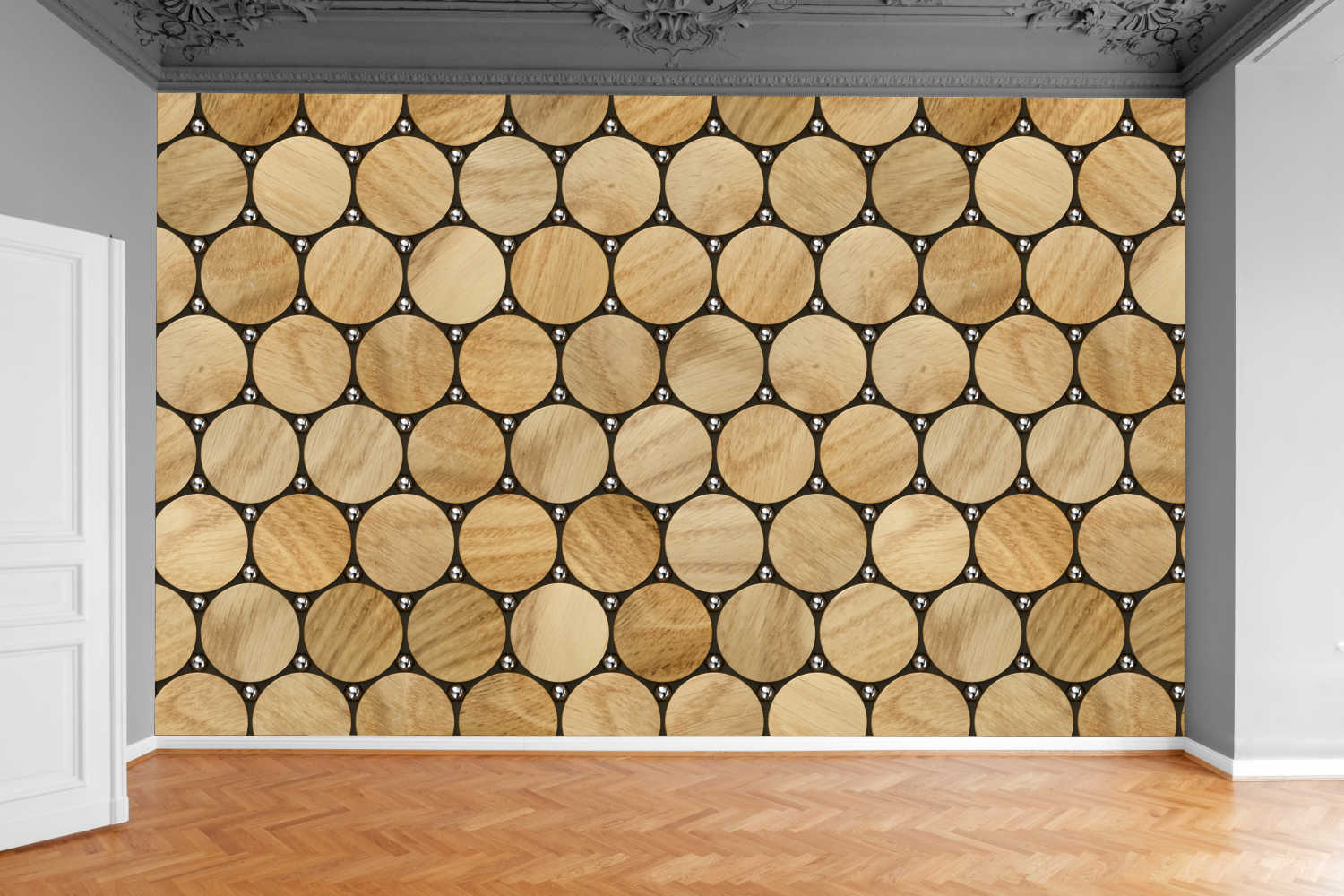 Fototapeta LAMELE DREWNIANE IMITACJA 300x210