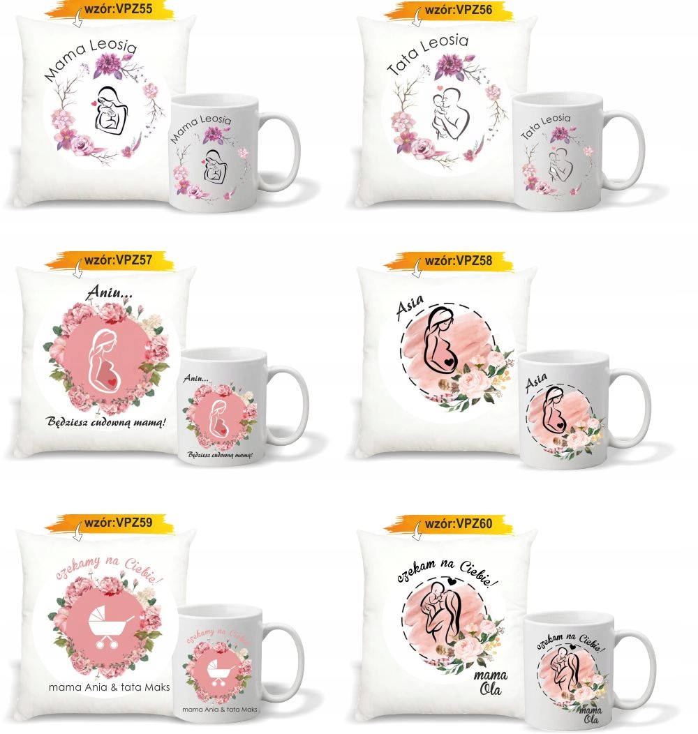 foto PODUSZKA KUBEK PREZENT na Baby Shower