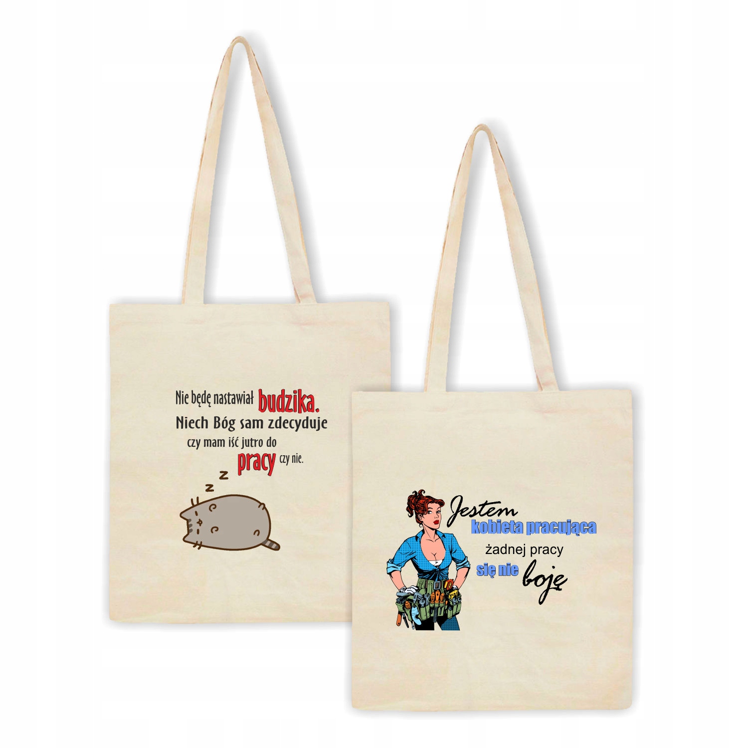 Eko Torba z nadrukiem JESTEM KOBIETA PRACUJĄCA
