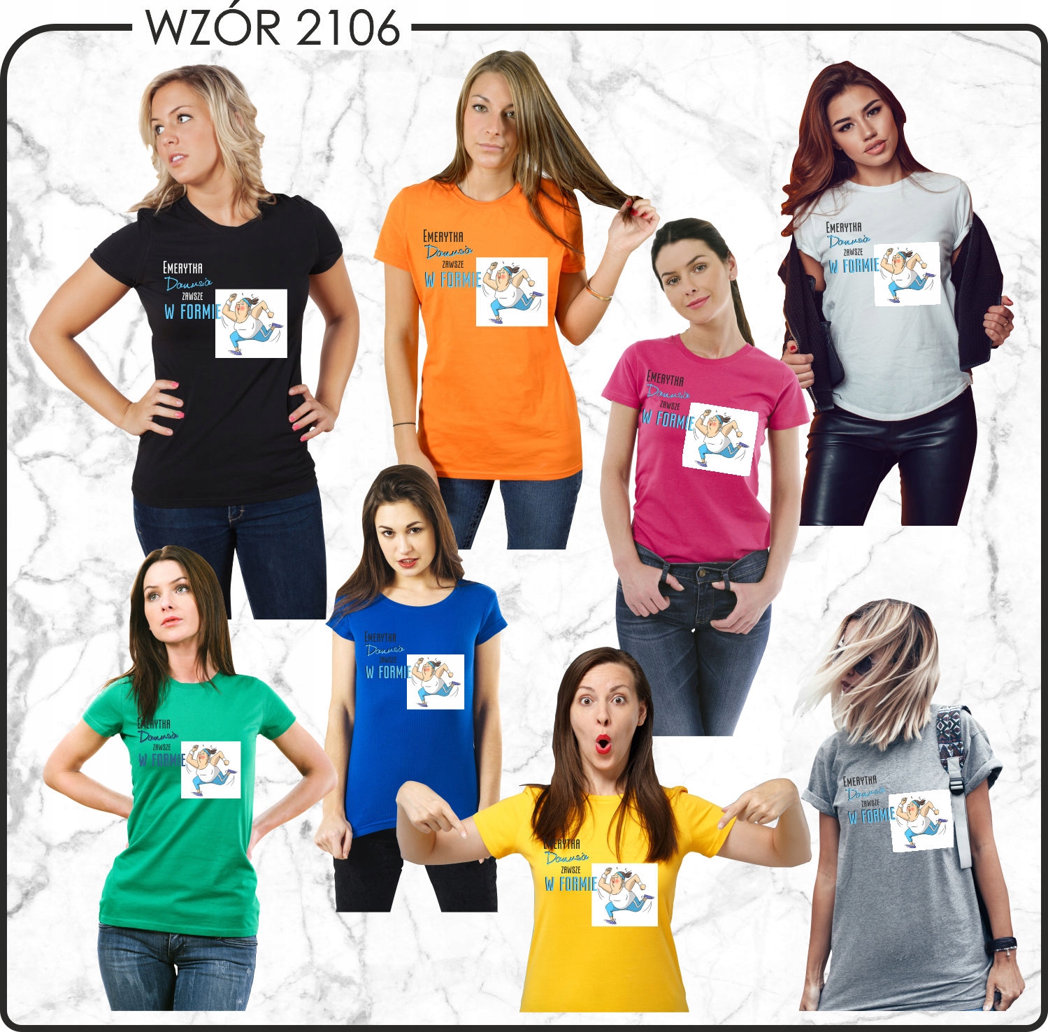 Koszulka z imieniem prezent dla emerytki