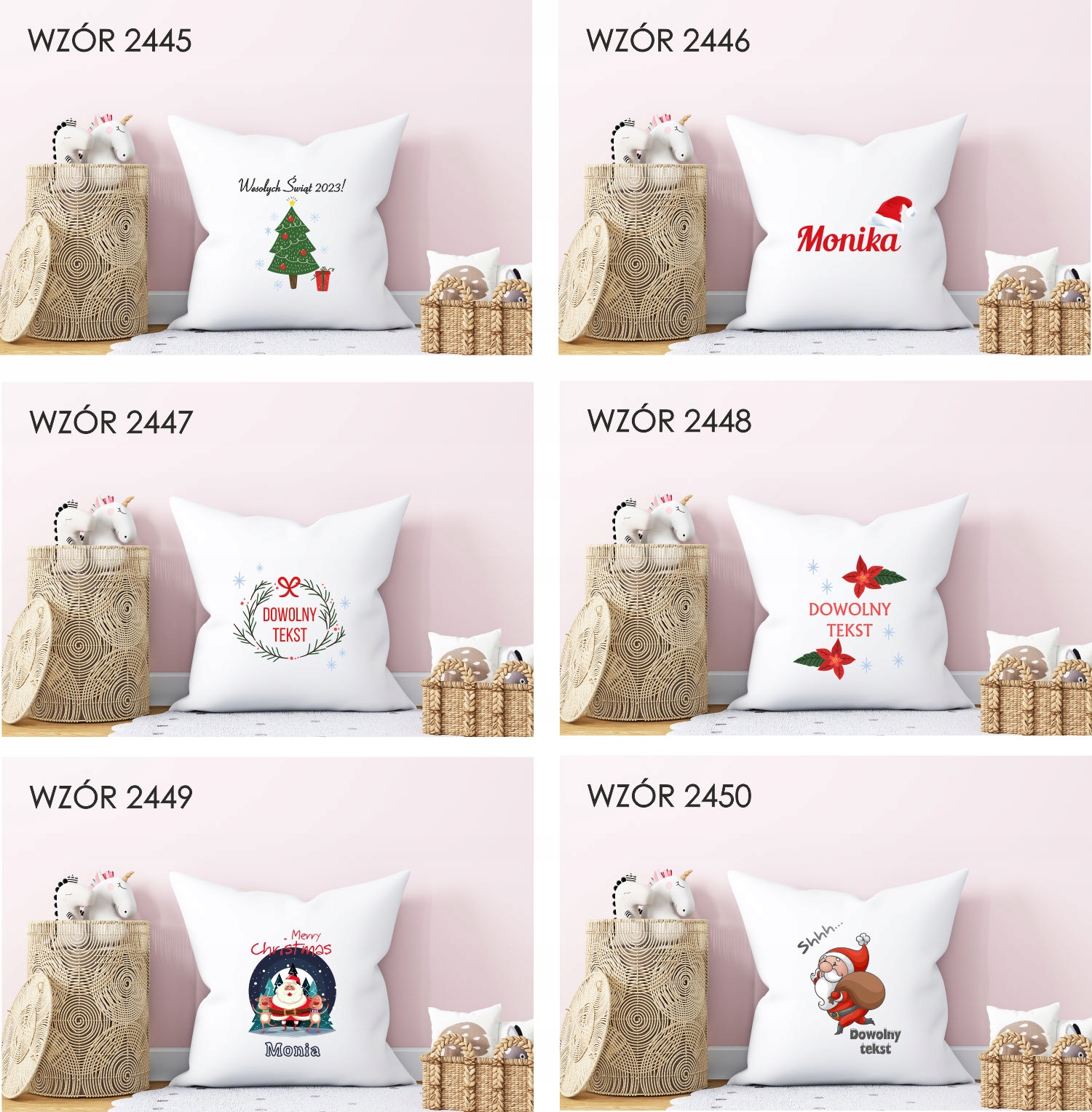 Poduszka z imieniem PREZENT ŚWIĄTECZNY ŚWIĘTA