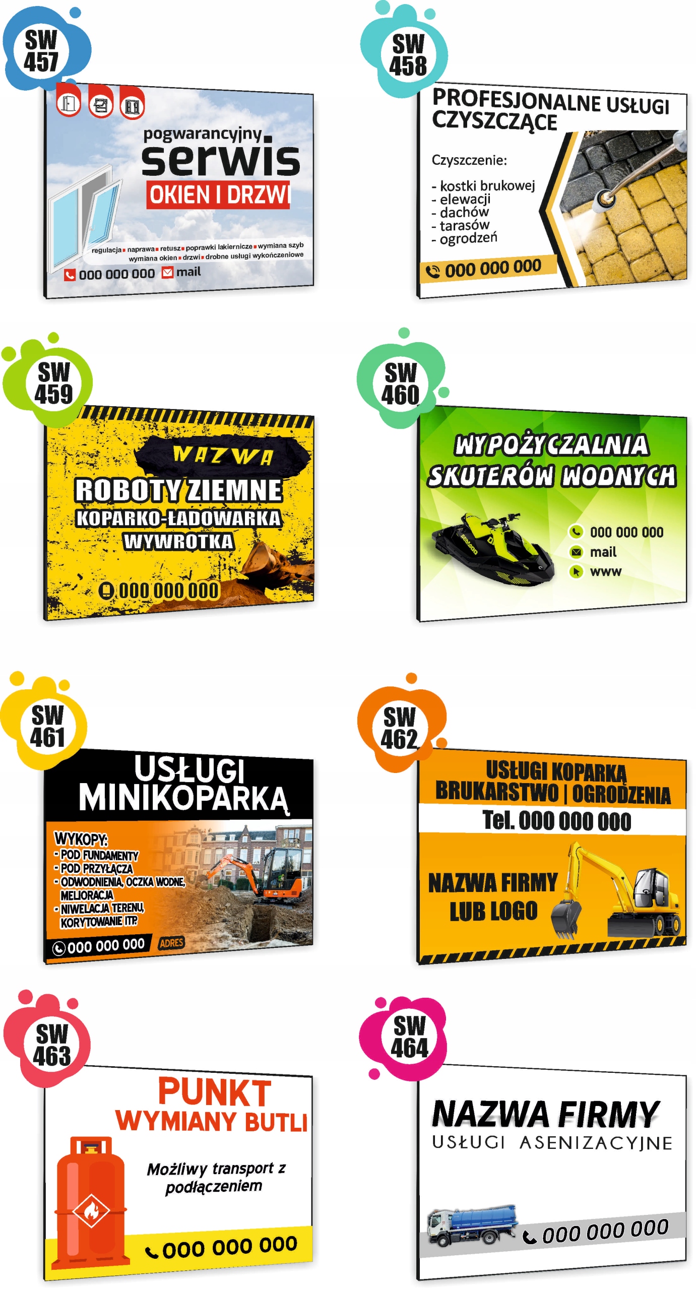 TABLICZKA REKLAMOWA szyld z dibondu nadruk 40x30 cm WYKOŃCZENIA WNĘTRZ