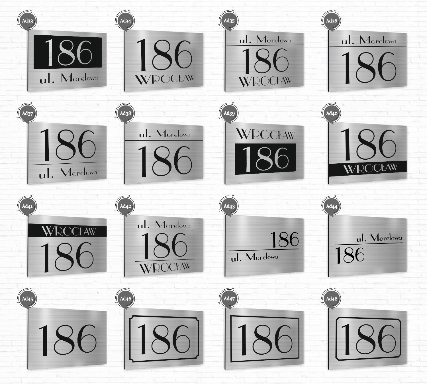 TABLICA Z NUMEREM DOMU TABLICZKA adresowa 40x30