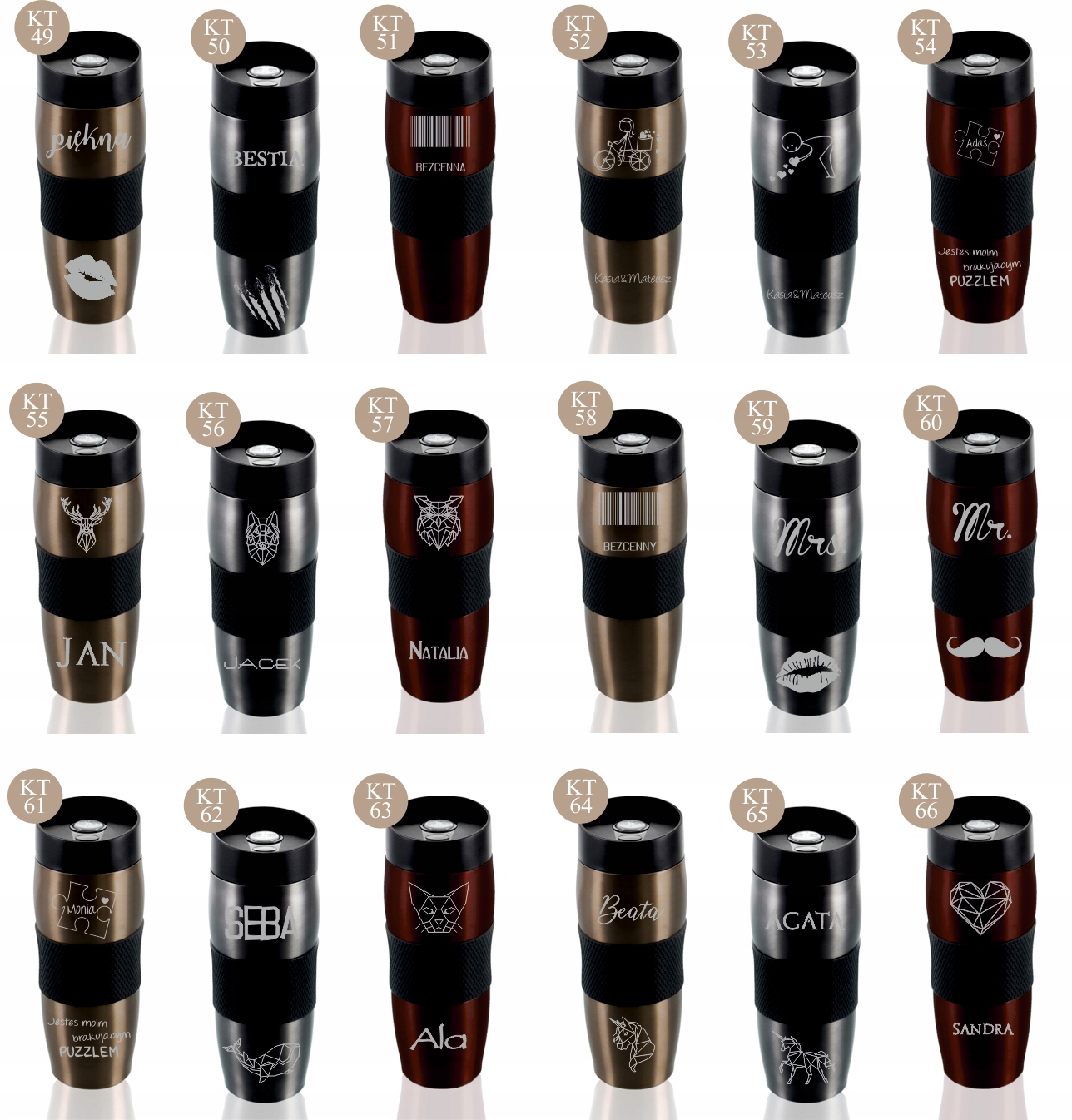 Kubek termiczny z grawerem na prezent do kawy