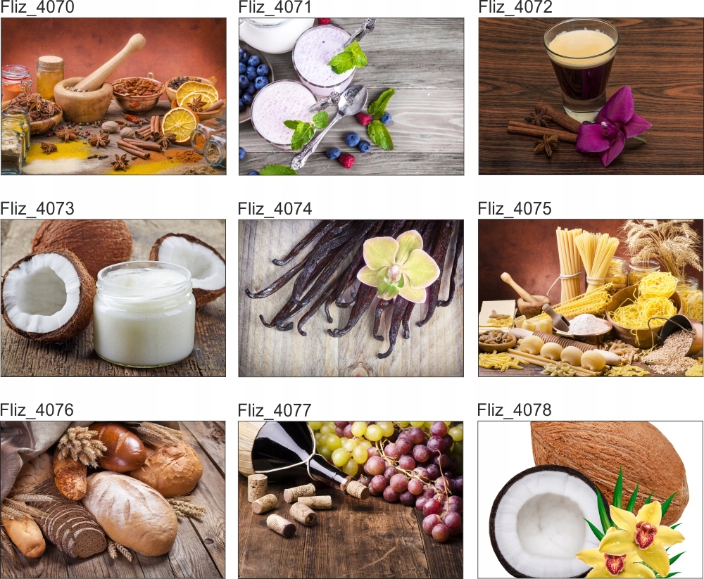 FOTOTAPETA kuchenna KOKOS KWIAT TROPIKALNE 360x240