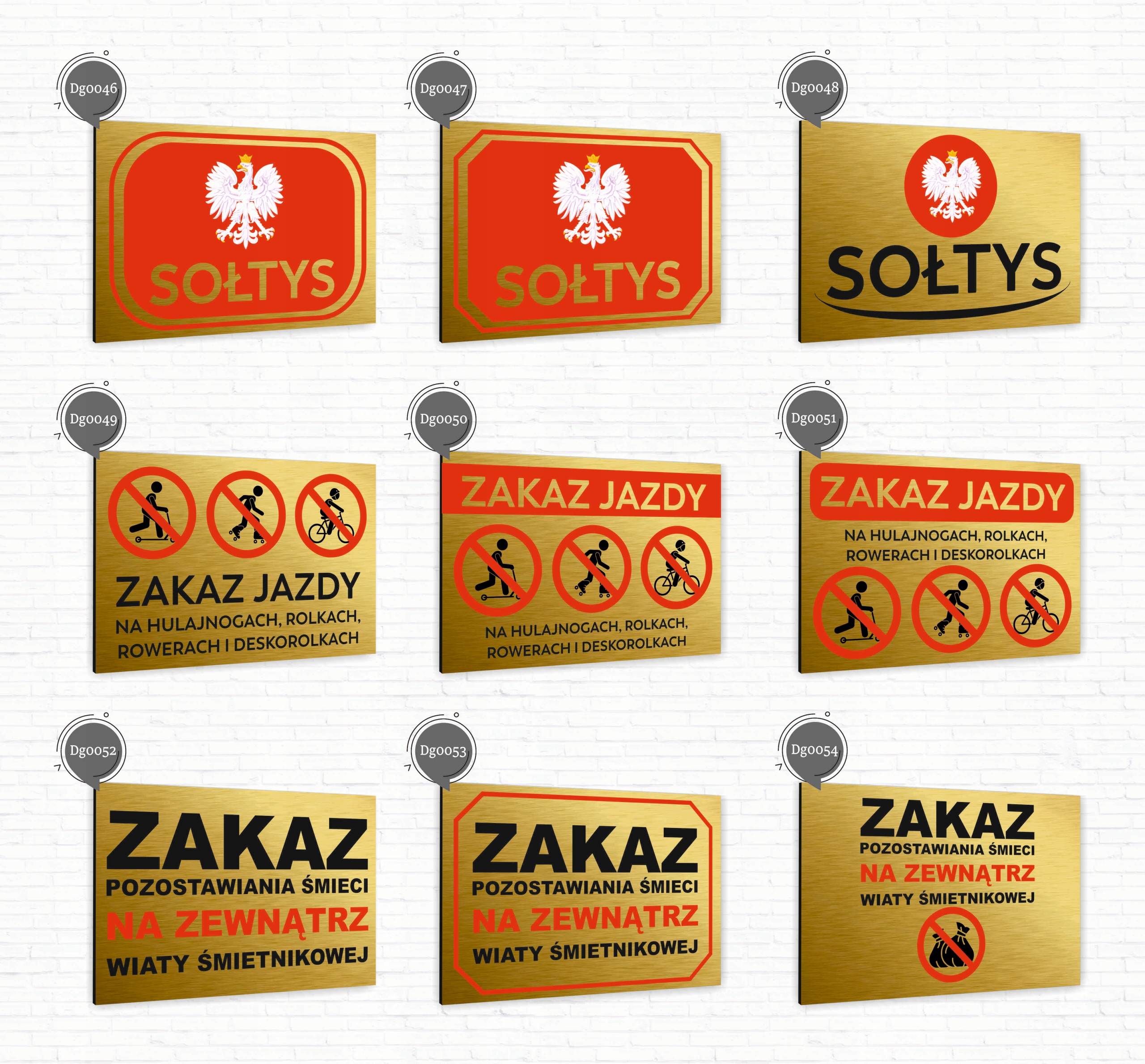 Tabliczka znak informacyjny 30x20 Złota MIJESCE PRYWATNE Nierdzewna