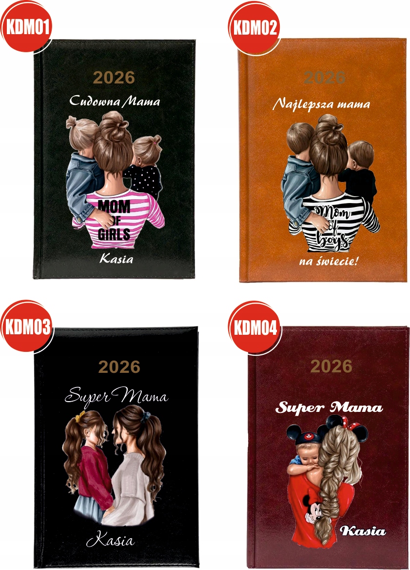 Kalendarz A5 2026 tygodniowy KSIĄŻKOWY DLA DZIADKA personalizowany