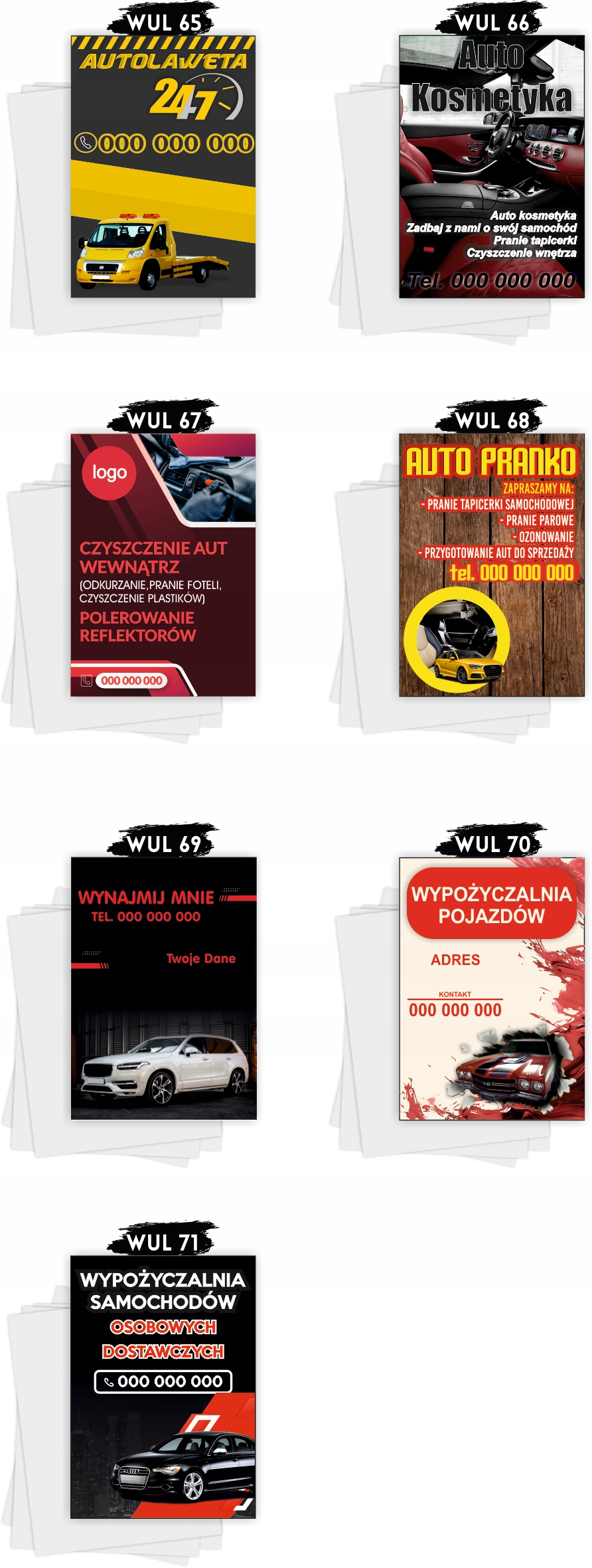 Ulotki A4 reklamowe firmowe 1000 sztuk wiele wzorów SPRZEDAŻ MIODU