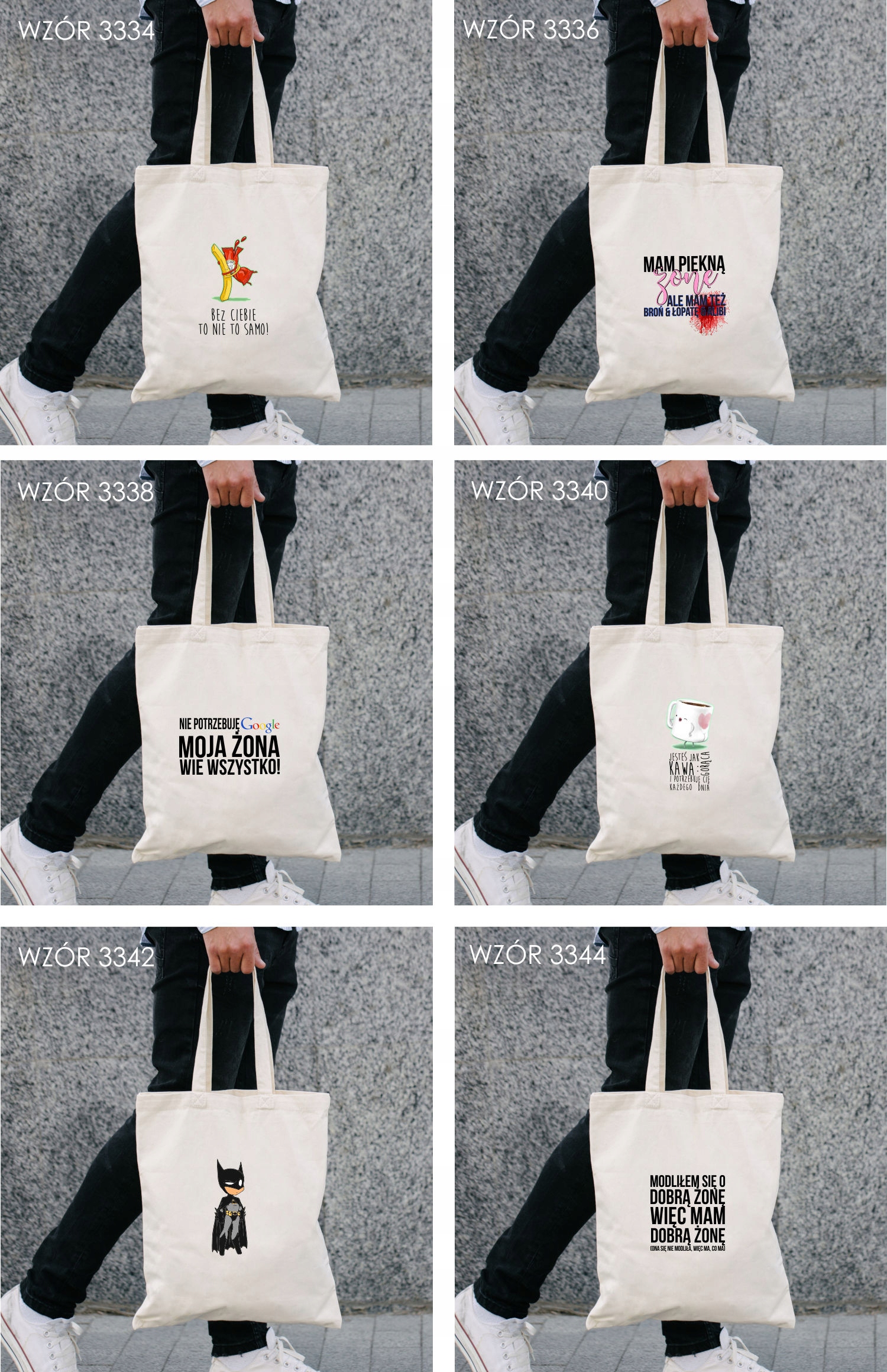 Eko Torba z nadrukiem PREZENT WALENTYNKI KAWUSIA