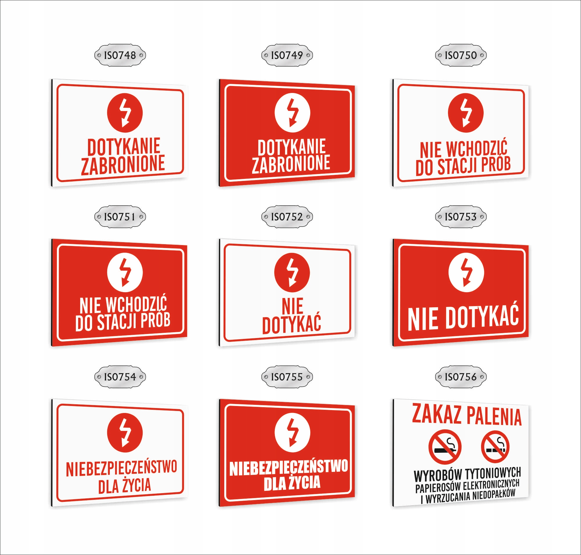 Tabliczka znak informacyjny DIBOND 40x30 ZAKAZ PALENIA nadruk UV