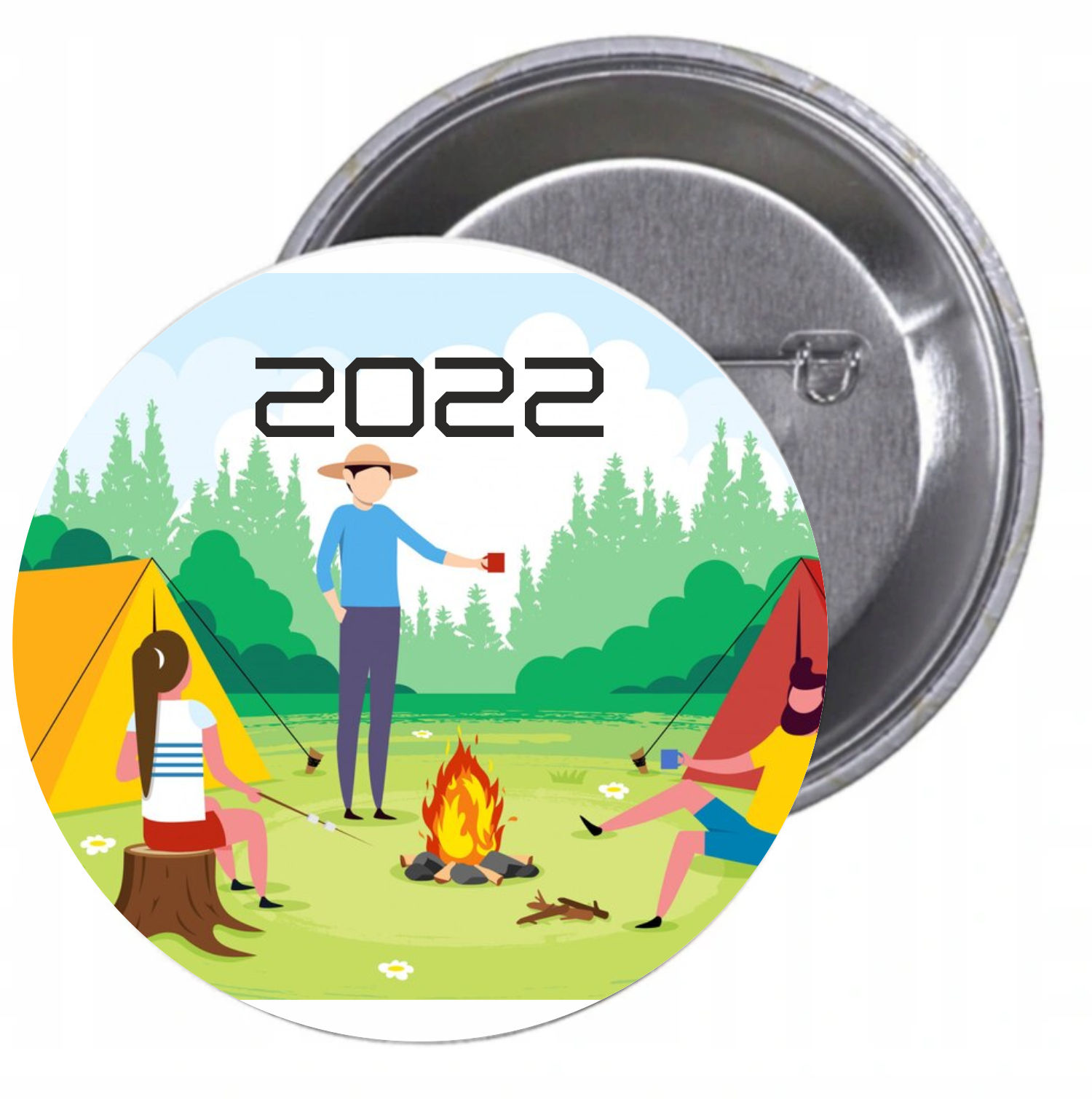 Przypinki buttony KOLONIE I PÓŁKOLONIE TANIO