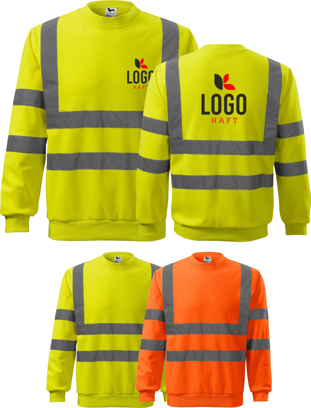 Bluza robocza Odblaskowa FLUO z HAFTEM LOGO x10