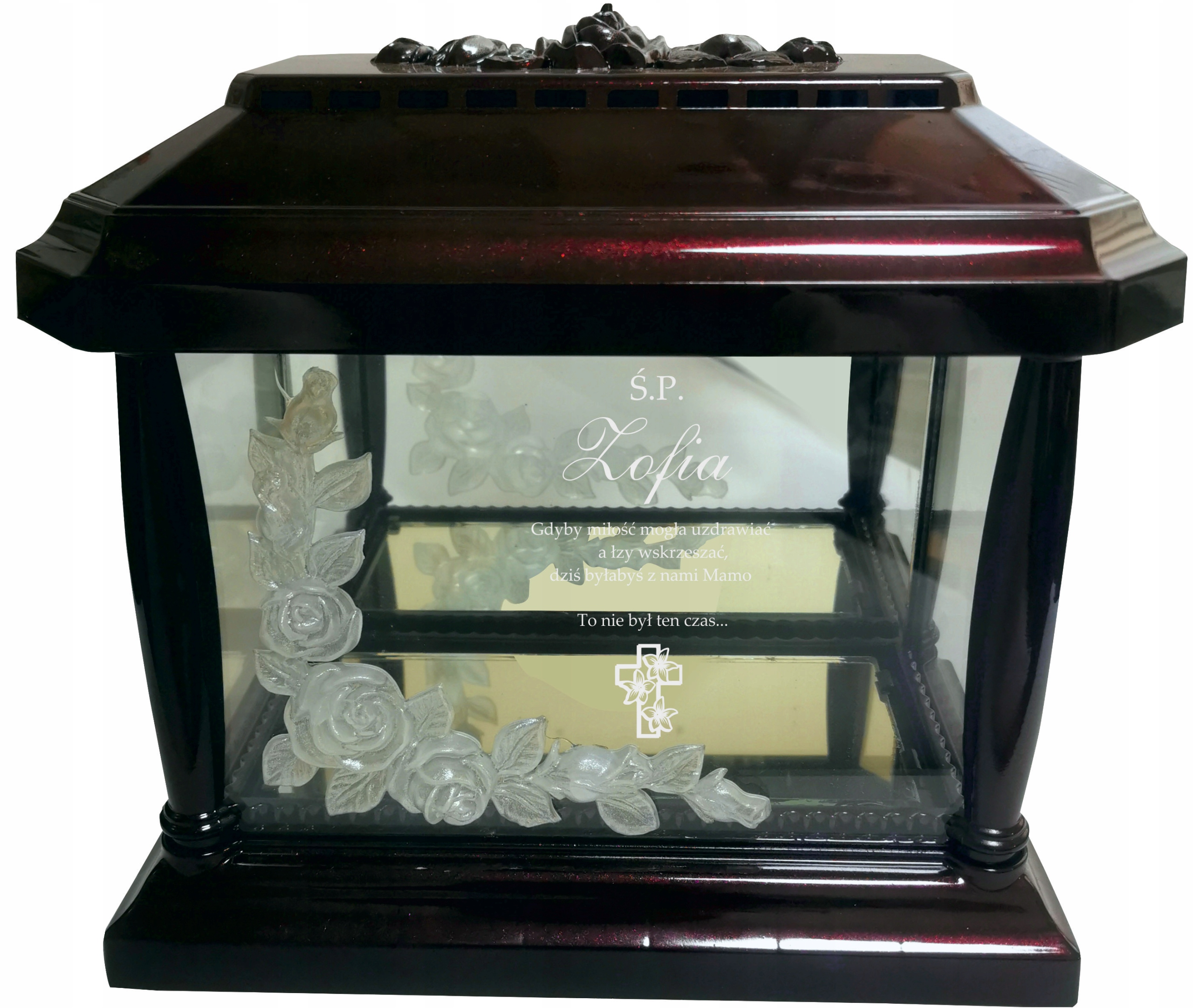 ZNICZ KAPLICZKA dedykacja DLA OJCA CHRZESTNEGO