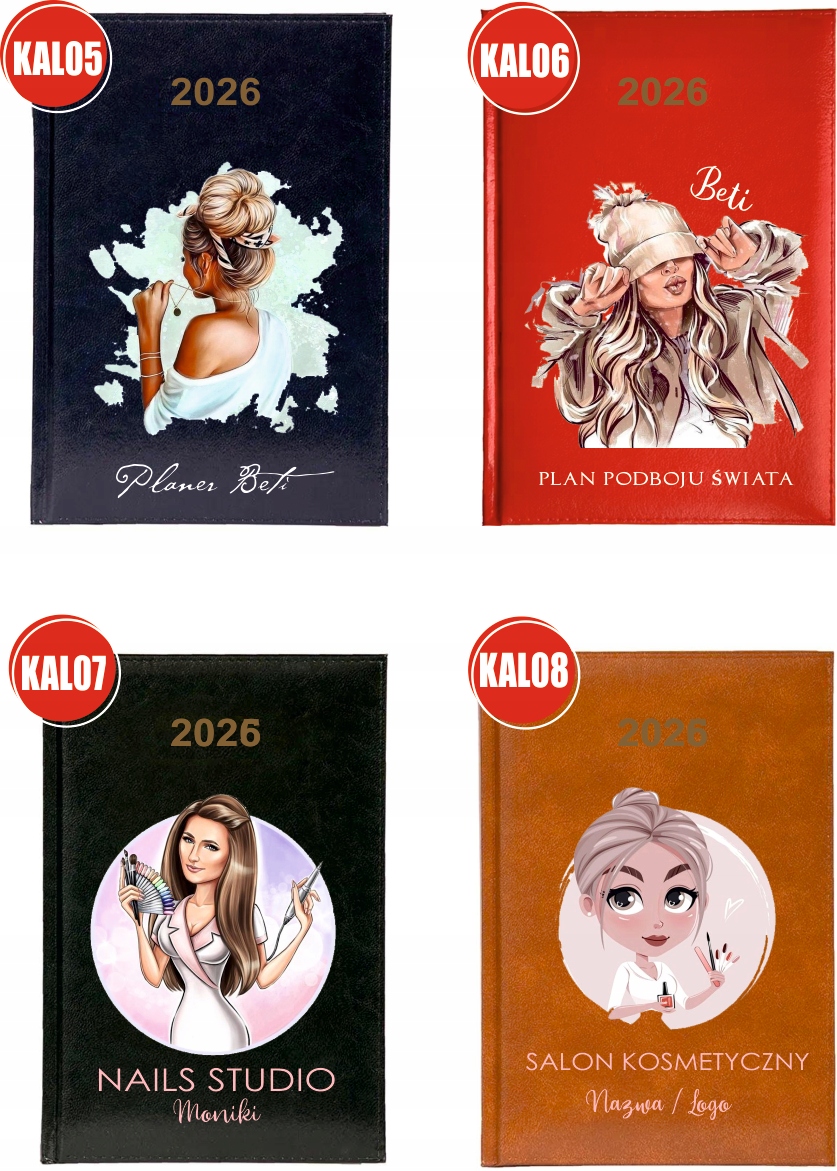 Kalendarz A5 2026 tygodniowy KSIĄŻKOWY PREZENT DLA LEKARZA Z IMIENIEM